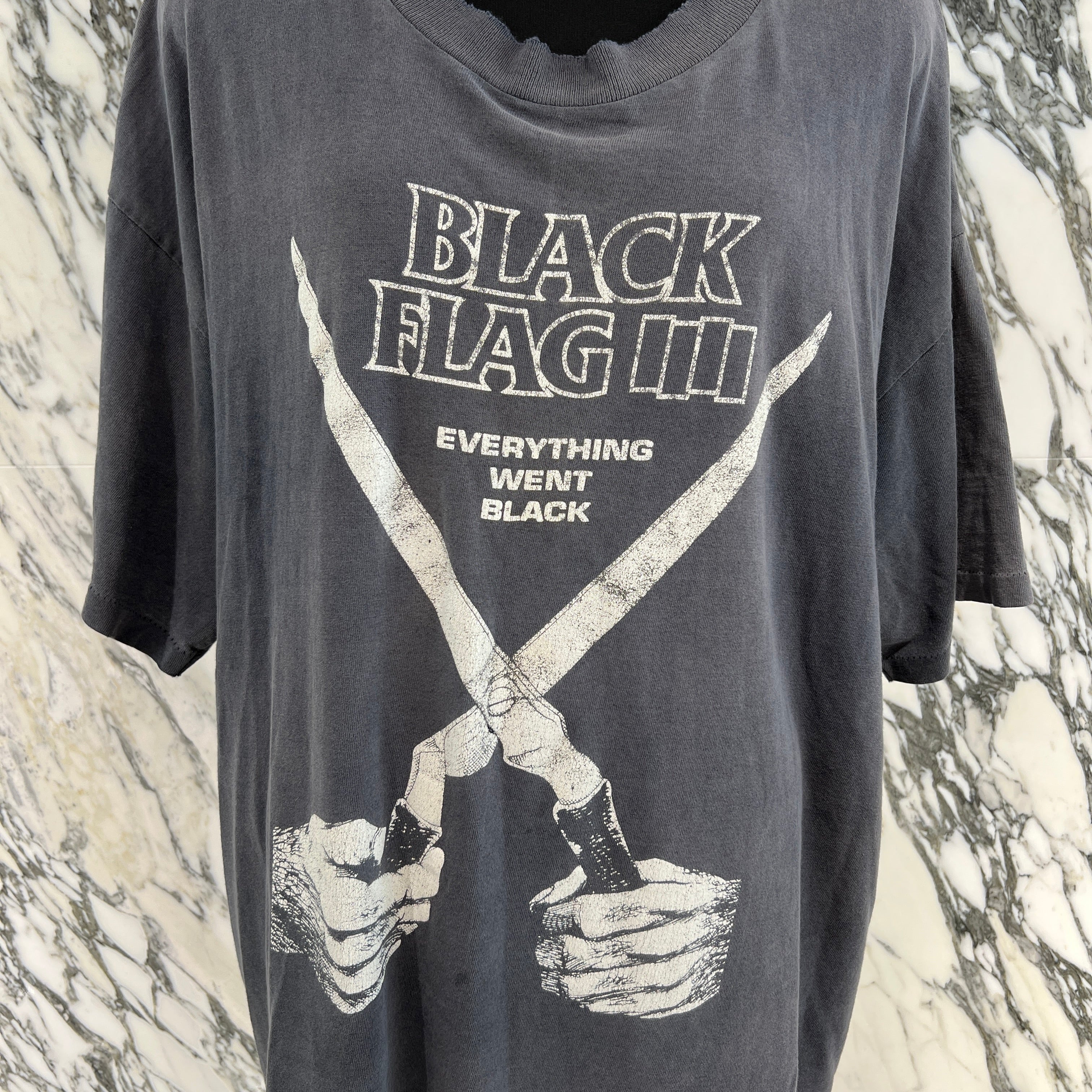 Vintage 90's BLACK FLAG "Everything Went Back" SSI S/S Tee 90's ブラックフラッグ "エブリンシングウェントバック" SSI社製 Tシャツ
