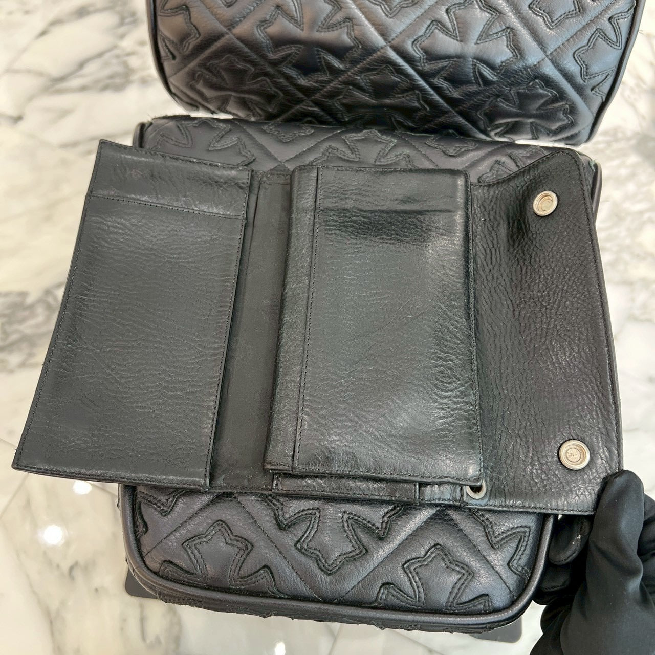 CHROME HEARTS Wave Cross Ball Wallet クロムハーツ ウェーブクロスボール ウォレット