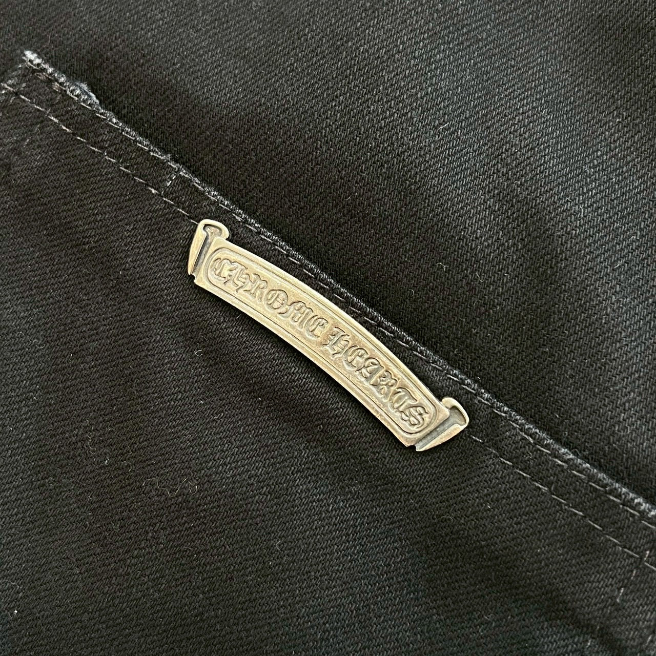 CHROME HEARTS Horseshoe Button Flare Knee Denim OVERALL Size 32 クロムハーツ ホースシューボタン フレアニー デニムオーバーオール サイズ32