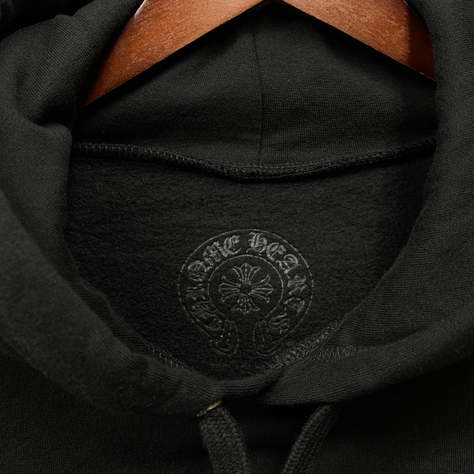 CHROME HEARTS 1998 Vertical Logo Pullover Hoodie Size XXL