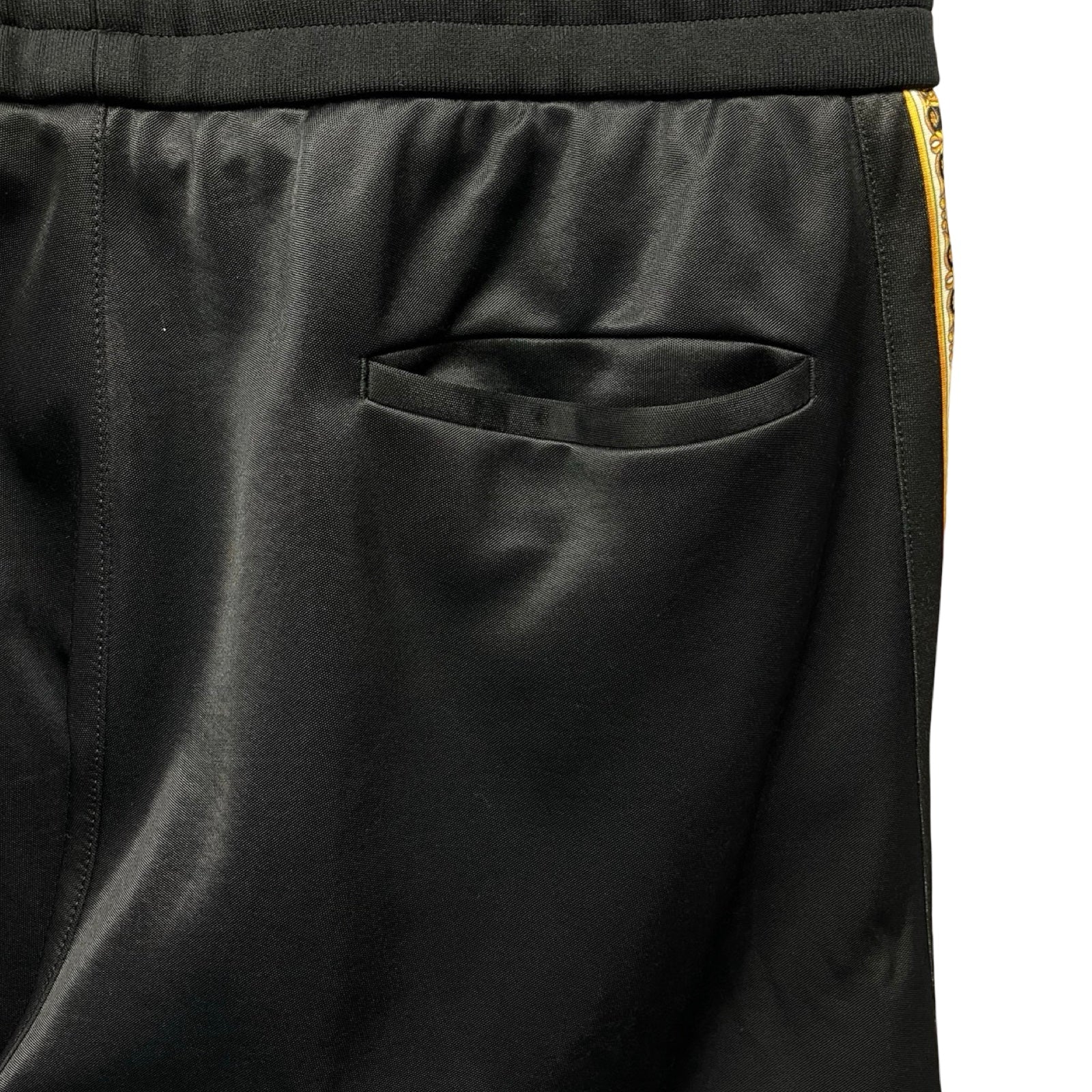 VERSACE 2018SS Baroque Side Print Nylon Jersey Long Pants A79816 A226381 Size 2XL