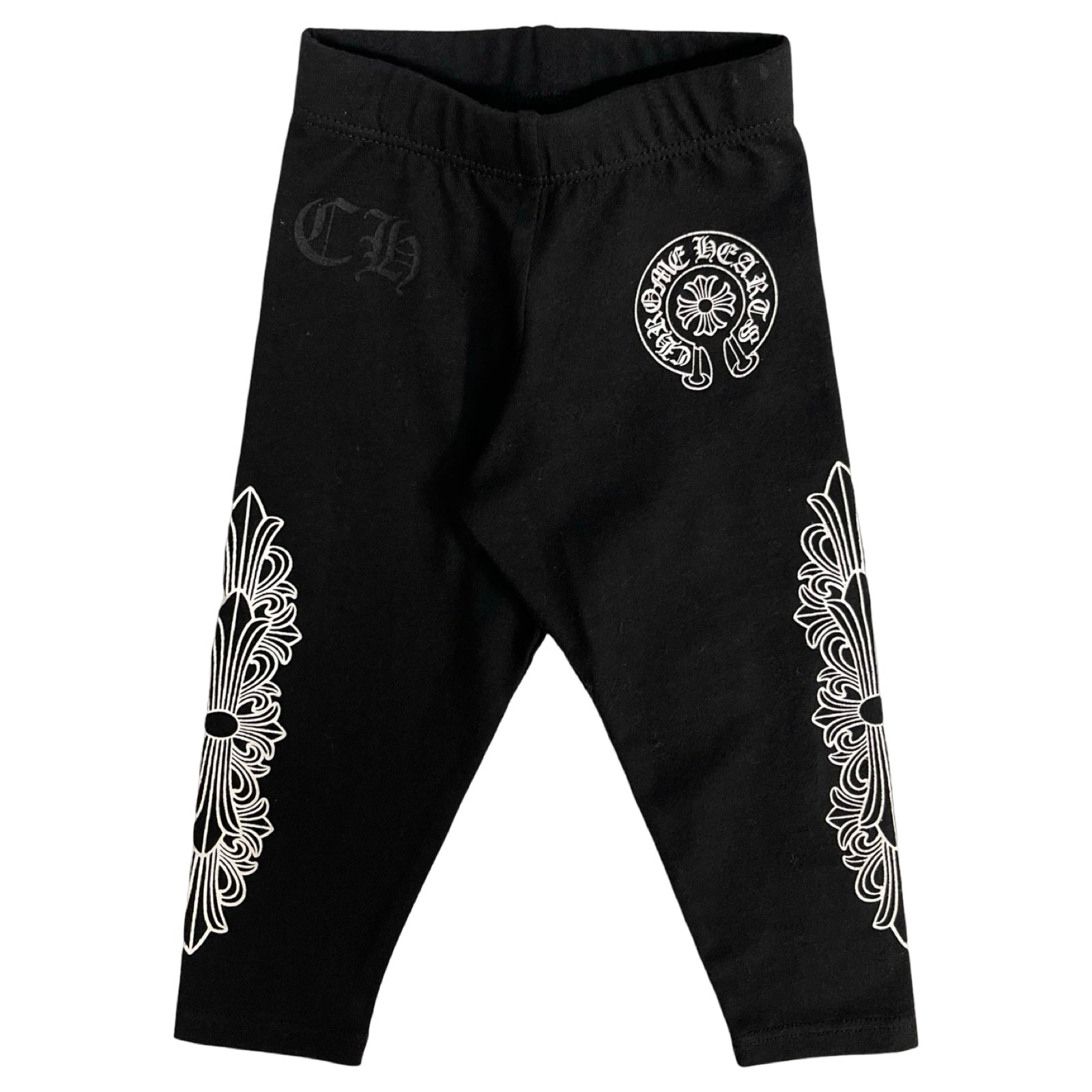 CHROME HEARTS Floral Cross Horseshoe Baby Sweat Pants Size 6MONNTHS（52/40）