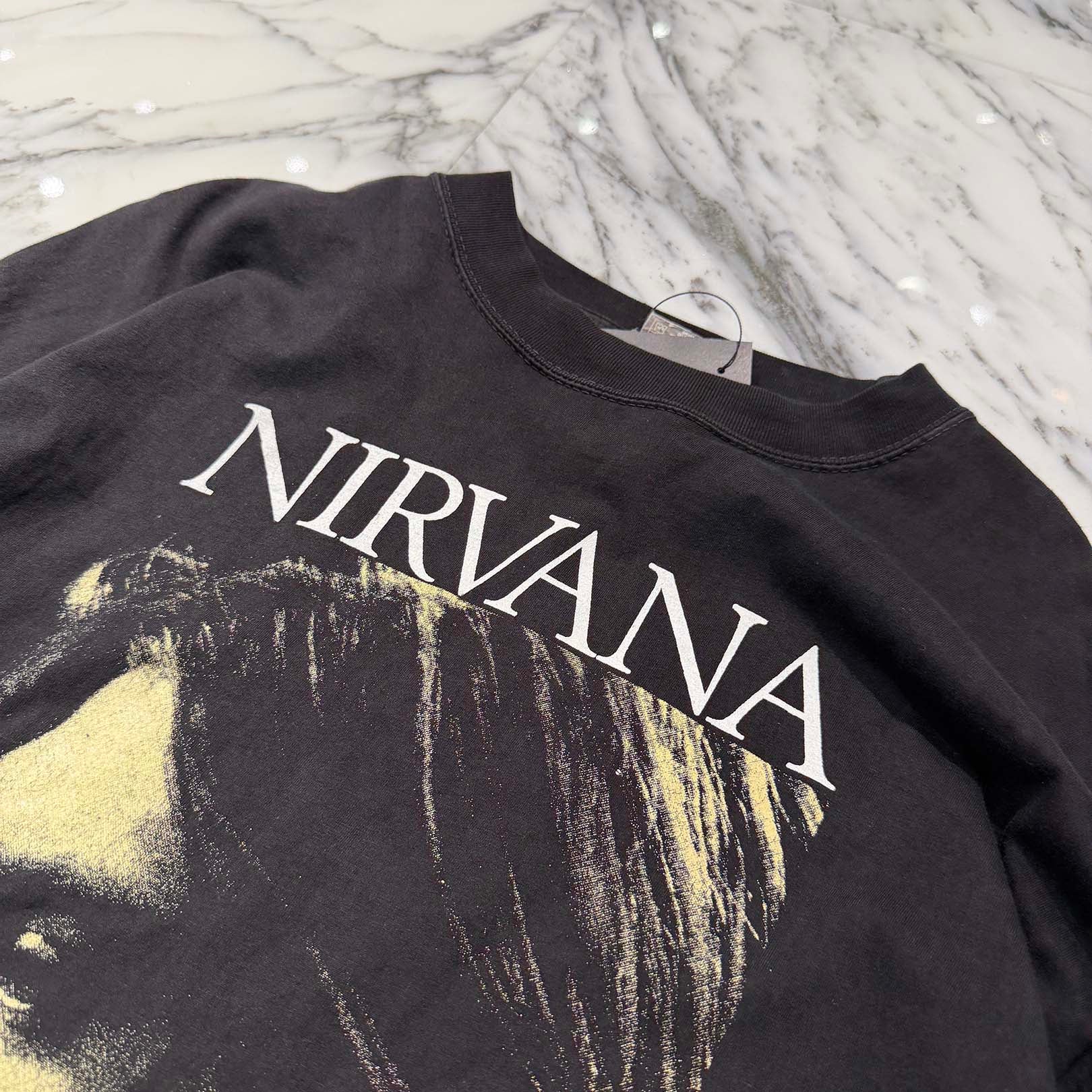 Vintage 90's Nirvana "Kurt Cobain Memorial 1967-1994" L/S Tee Size XL 90's ニルヴァーナ "カートコバーン メモリアル 1967-1994" ロングスリーブ Tシャツ サイズXL
