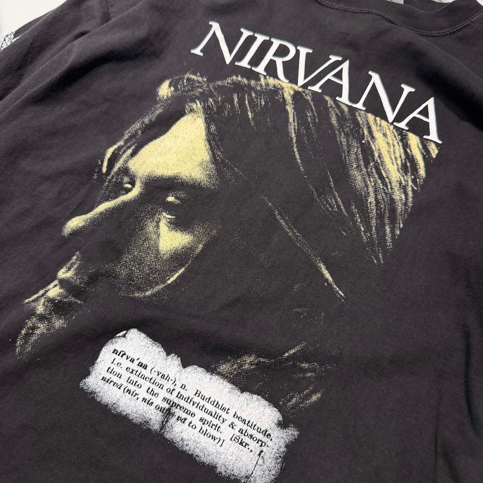 Vintage 90's Nirvana "Kurt Cobain Memorial 1967-1994" L/S Tee Size XL 90's ニルヴァーナ "カートコバーン メモリアル 1967-1994" ロングスリーブ Tシャツ サイズXL