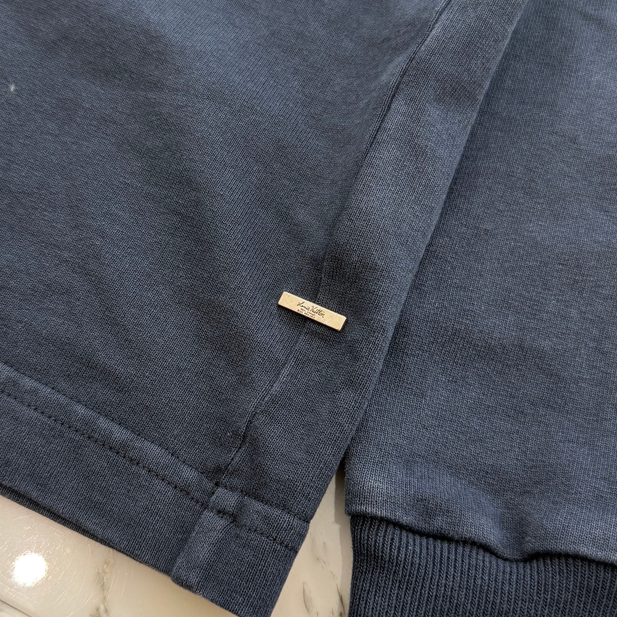 LOUIS VUITTON 2021AW Inside Out Back Neck Tag Crew Neck Long Sleeve Tee HIY46W Size S ルイヴィトン インサイドアウト バックネックタグ クルーネック ロングスリーブTシャツ サイズS