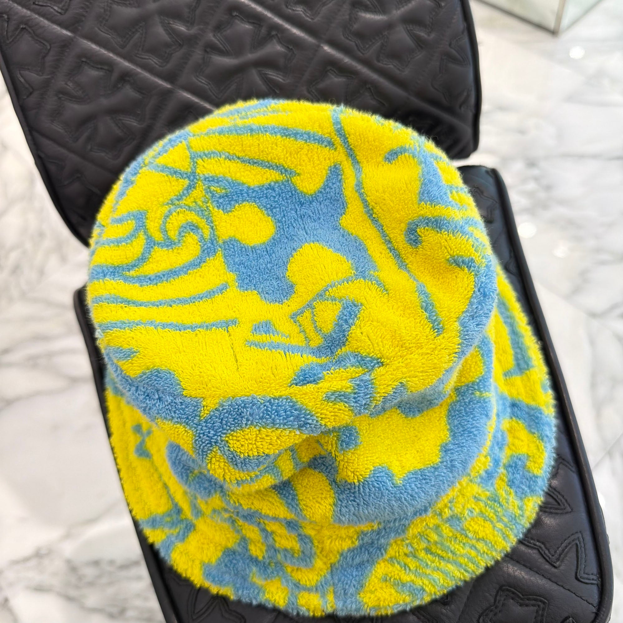 CHROME HEARTS 1 Cross Leather Patch Cotton Bucket Hat Size L (60.5cm) クロムハーツ 1クロス レザーパッチ コットン バケットハット サイズL (60.5cm)