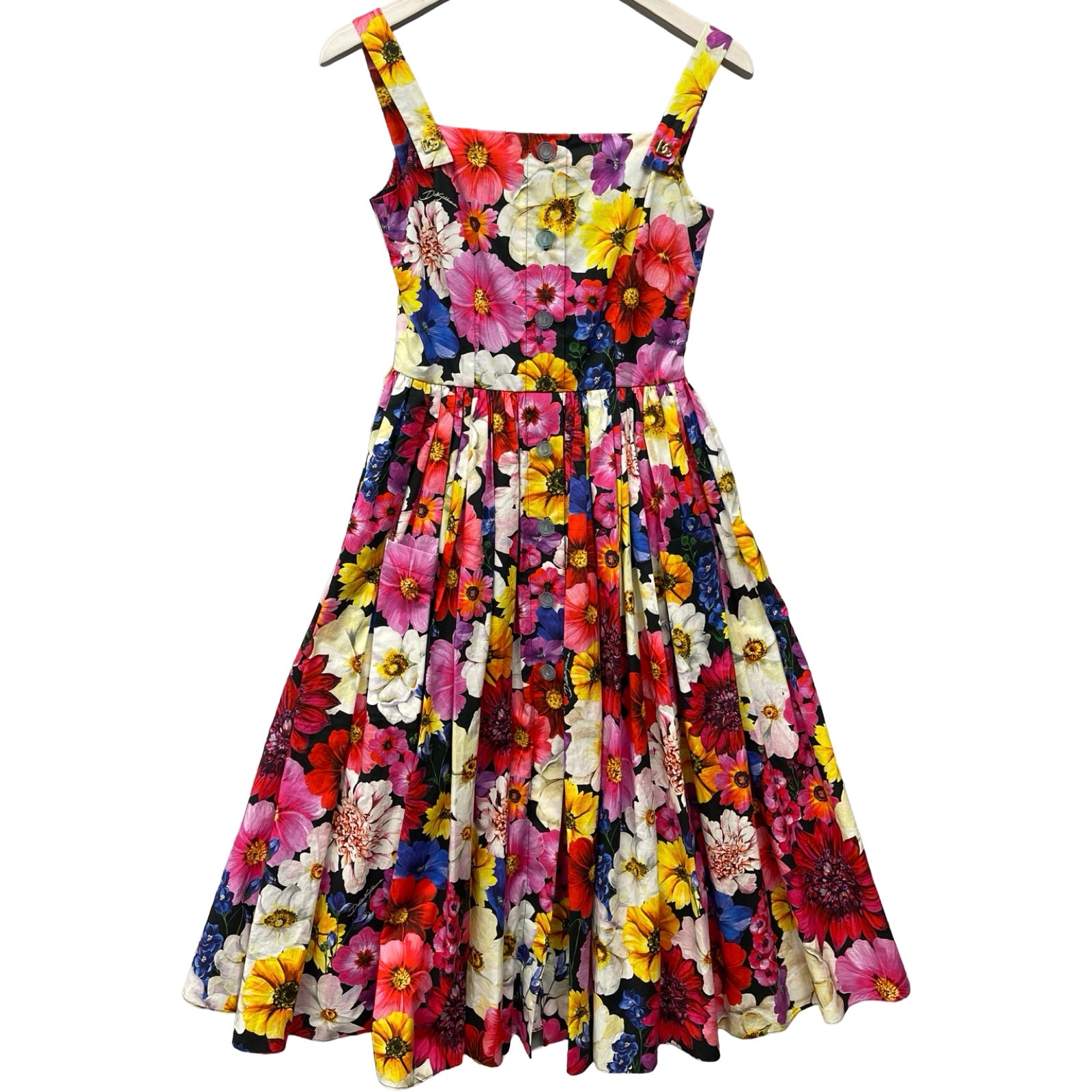 Dolce&Gabbana Floral Print Midi Dress F6ZT0T HS5L8 Size 38