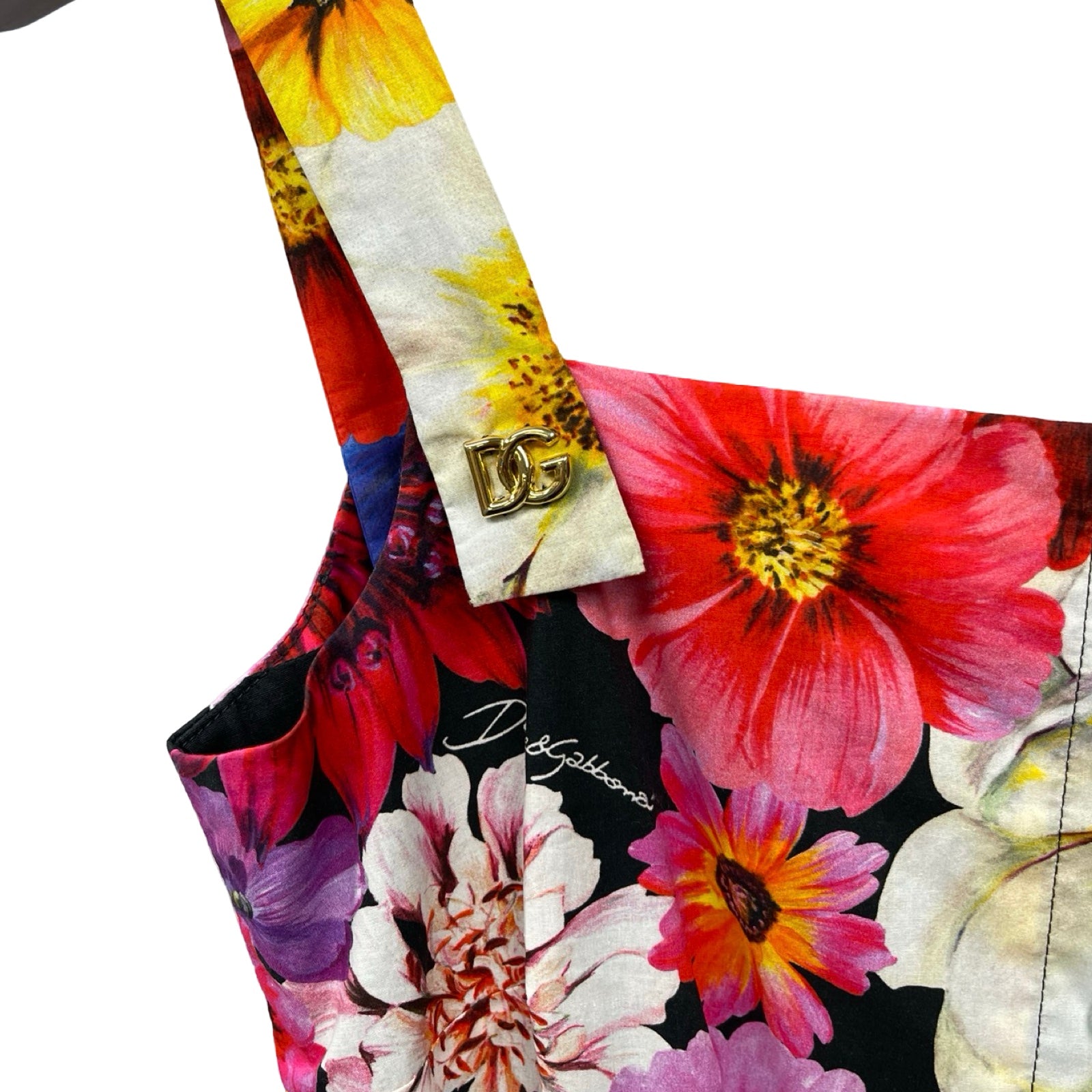 Dolce&Gabbana Floral Print Midi Dress F6ZT0T HS5L8 Size 38