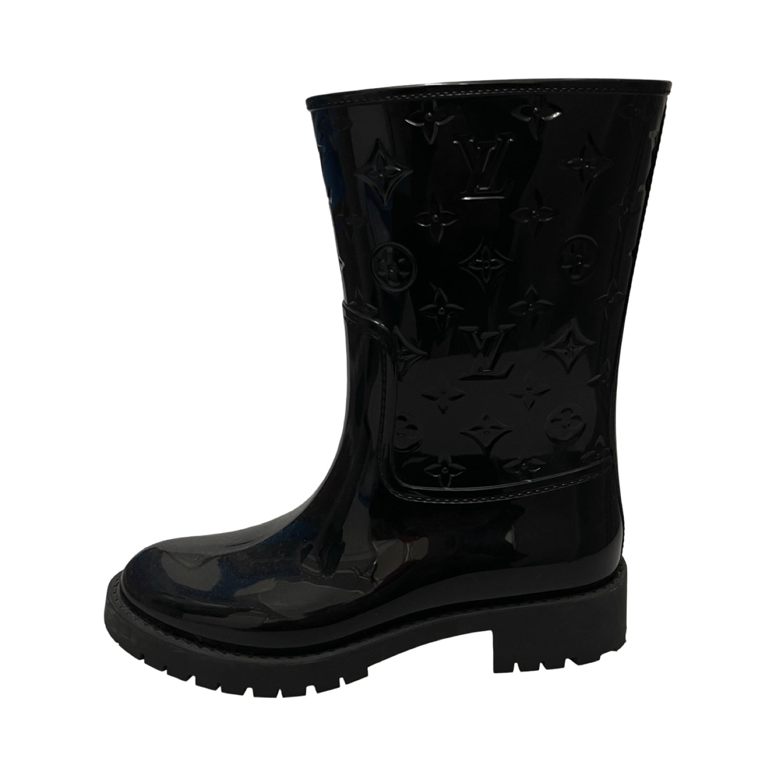 LOUIS VUITTON 2021AW Monogram Drop Line Boots 1A8QV2 Size 40