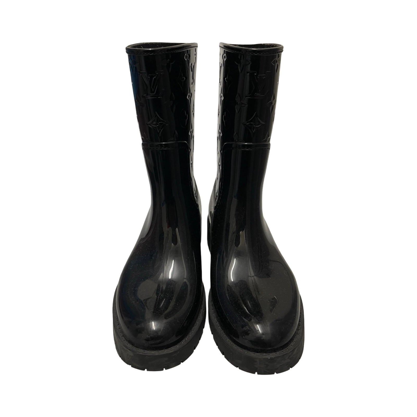 LOUIS VUITTON 2021AW Monogram Drop Line Boots 1A8QV2 Size 40