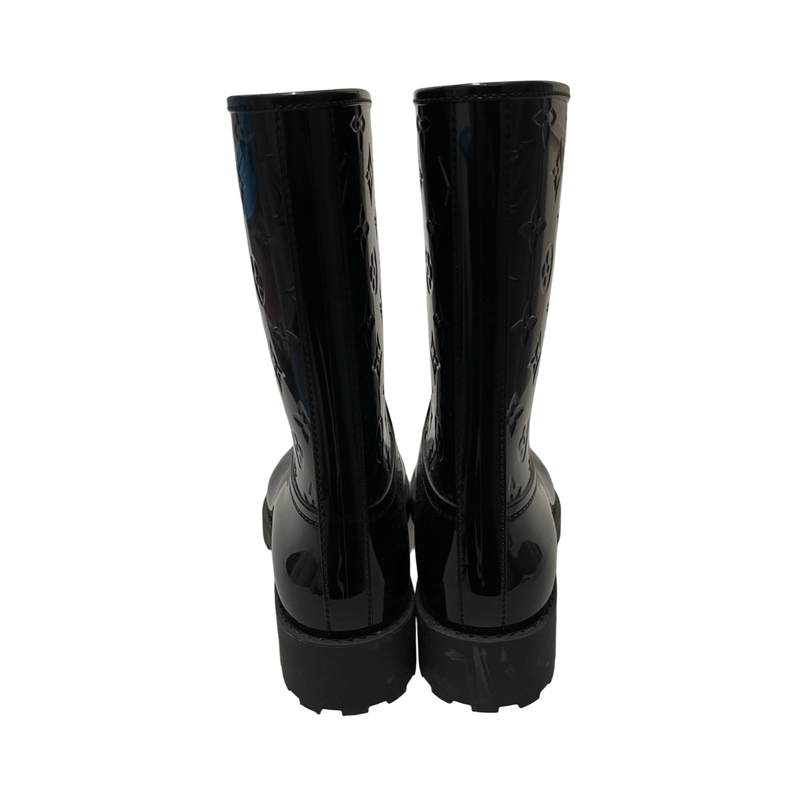 LOUIS VUITTON 2021AW Monogram Drop Line Boots 1A8QV2 Size 40