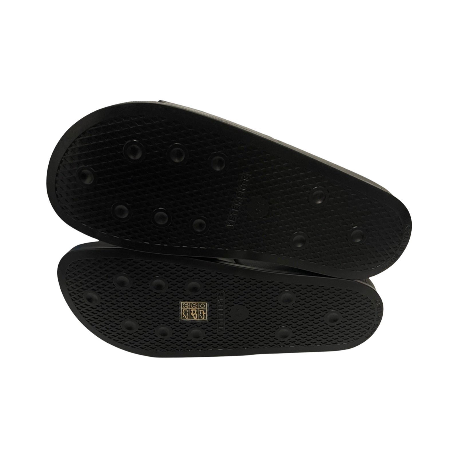 VETEMENTS 2022SS Logo Leather Slides UE52FL500B Size 41