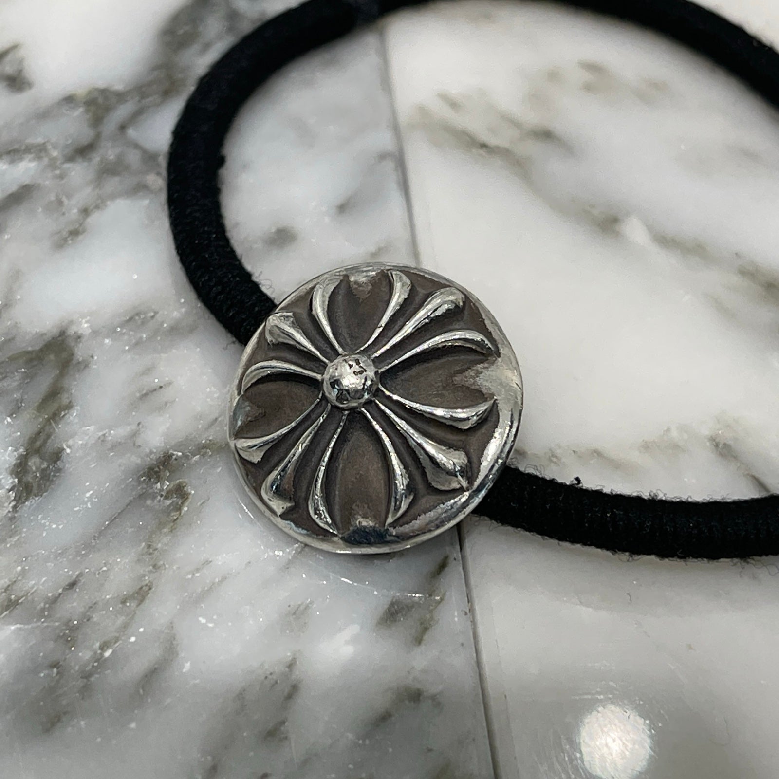 クロムハーツ クロムハーツ Chrome Hearts HAIRBAND ハートボタン 
