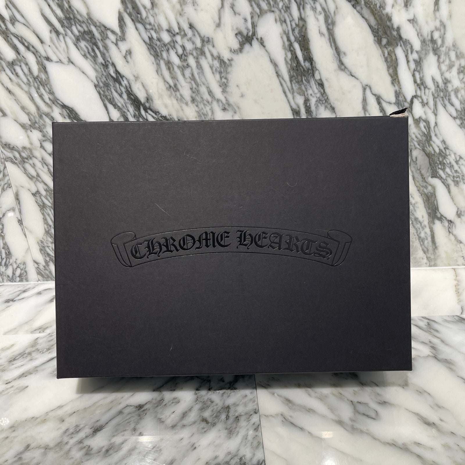 CHROME HEARTS Chomper Leather Patch Sandals Size 42 クロムハーツ チョンパーレザーパッチ サンダル サイズ42