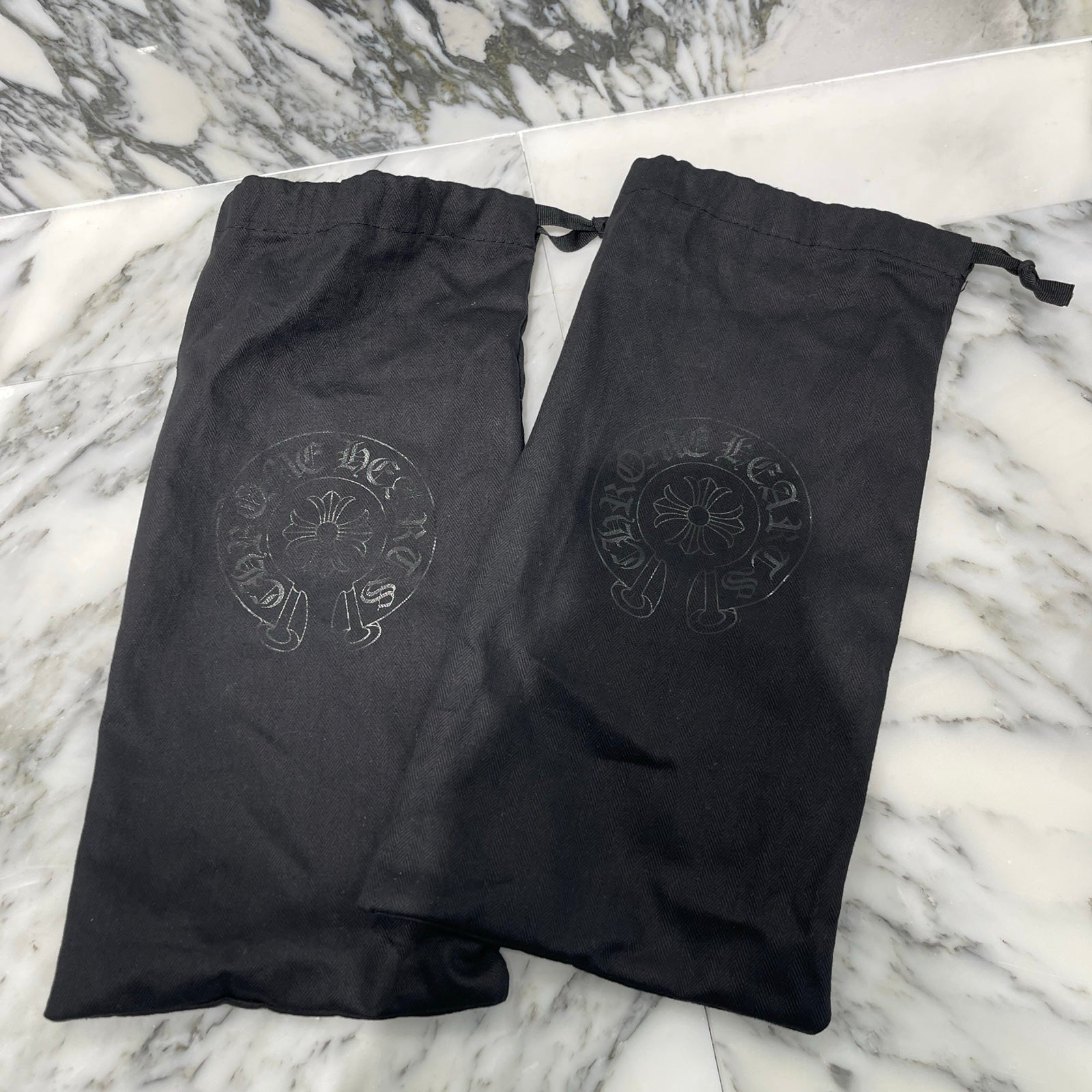 CHROME HEARTS Chomper Leather Patch Sandals Size 42 クロムハーツ