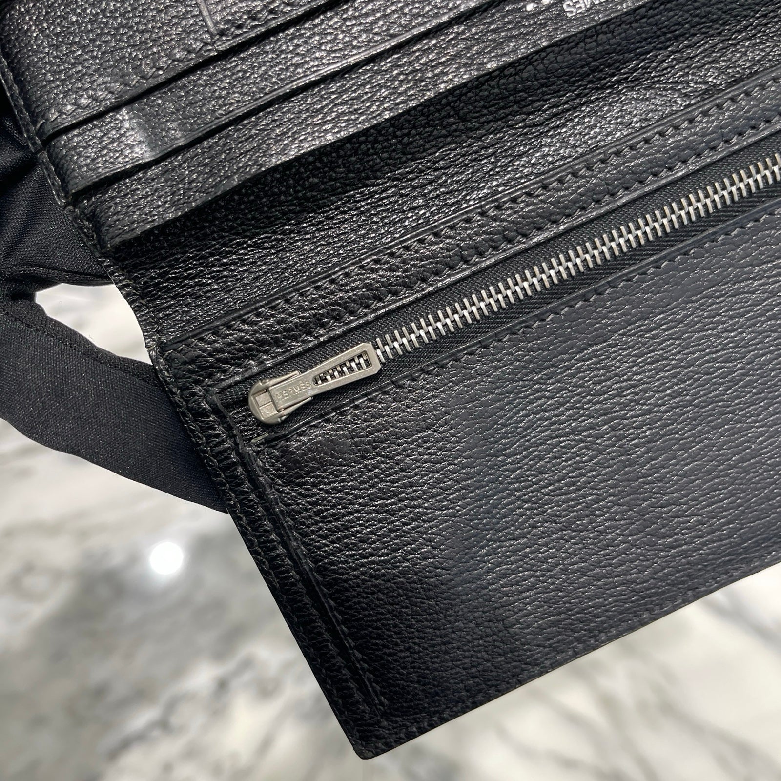 HERMES Bearn Classic Alligator Blue Marine Crocodile エルメス ベアンクラシック アリゲーター ブルーマリン クロコダイル