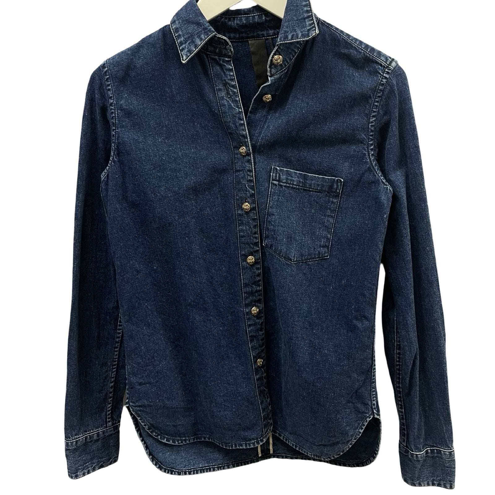 CHROME HEARTS Loose Ends Denim Shirt Jacket Size S