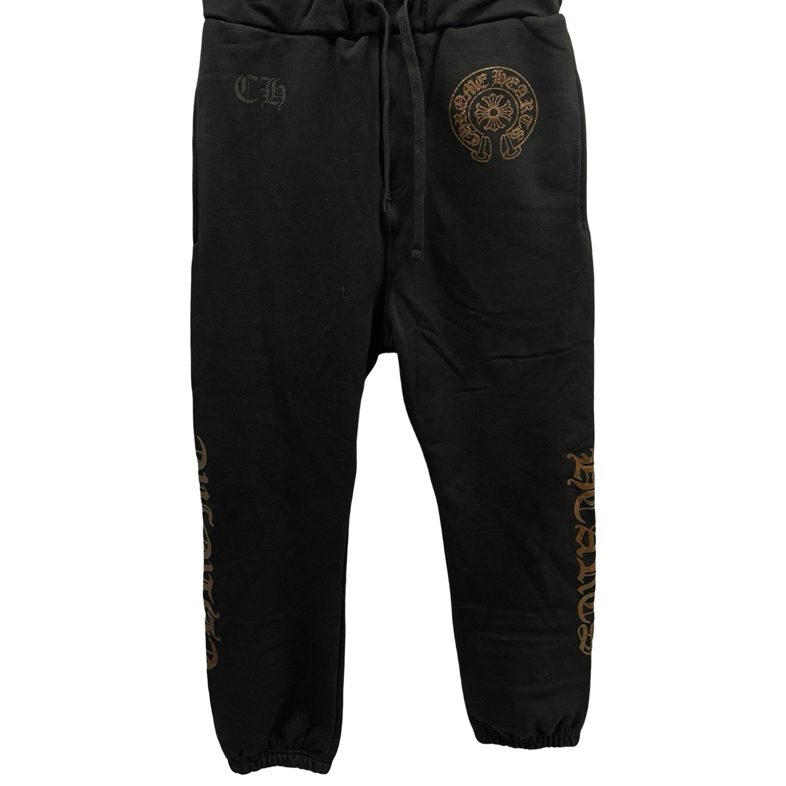 CHROME HEARTS 1998 Glitter Horseshoe Sweat Long Pants Size L