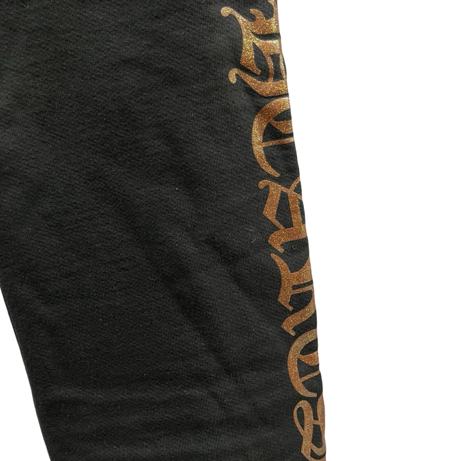 CHROME HEARTS 1998 Glitter Horseshoe Sweat Long Pants Size XL