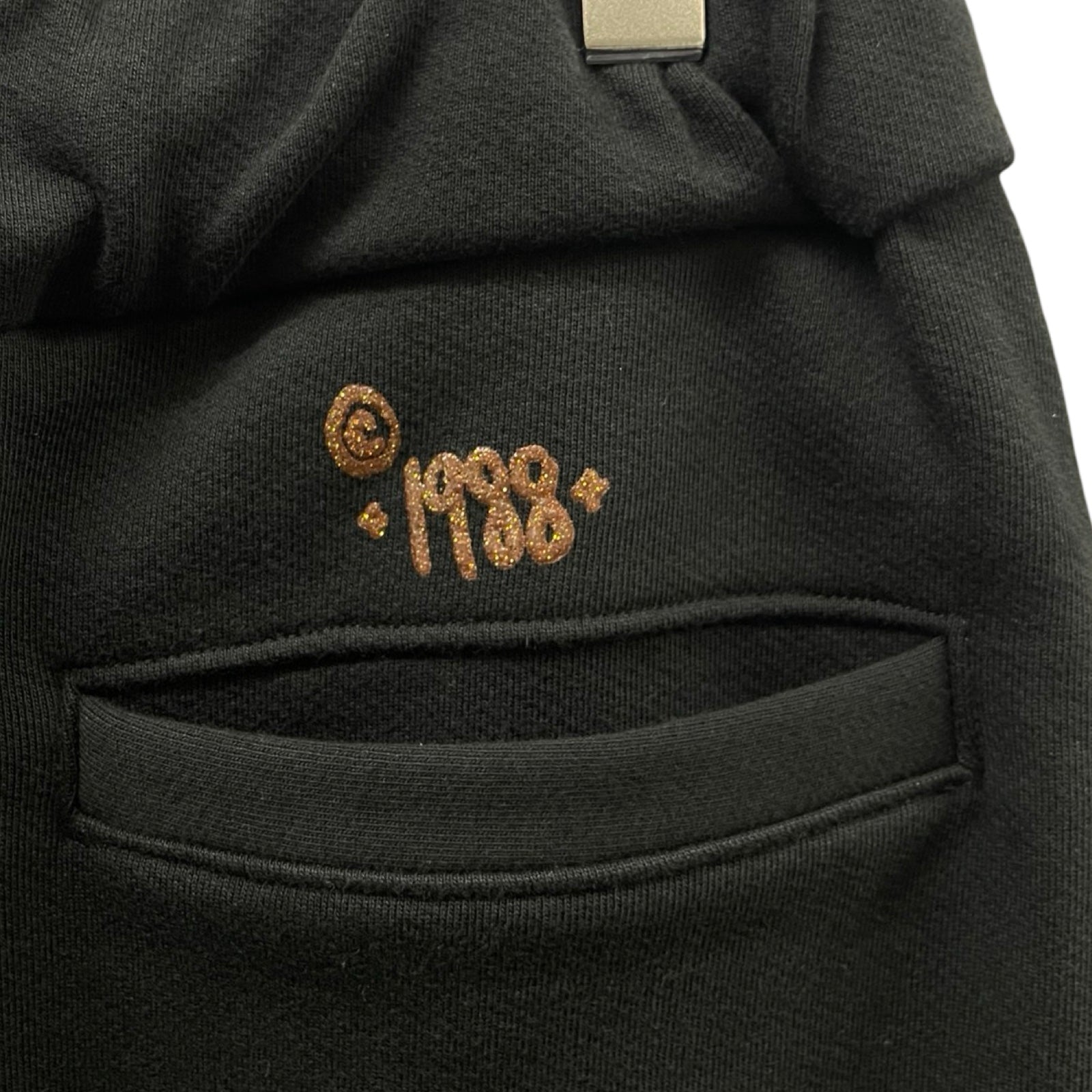 CHROME HEARTS 1998 Glitter Horseshoe Sweat Long Pants Size XL