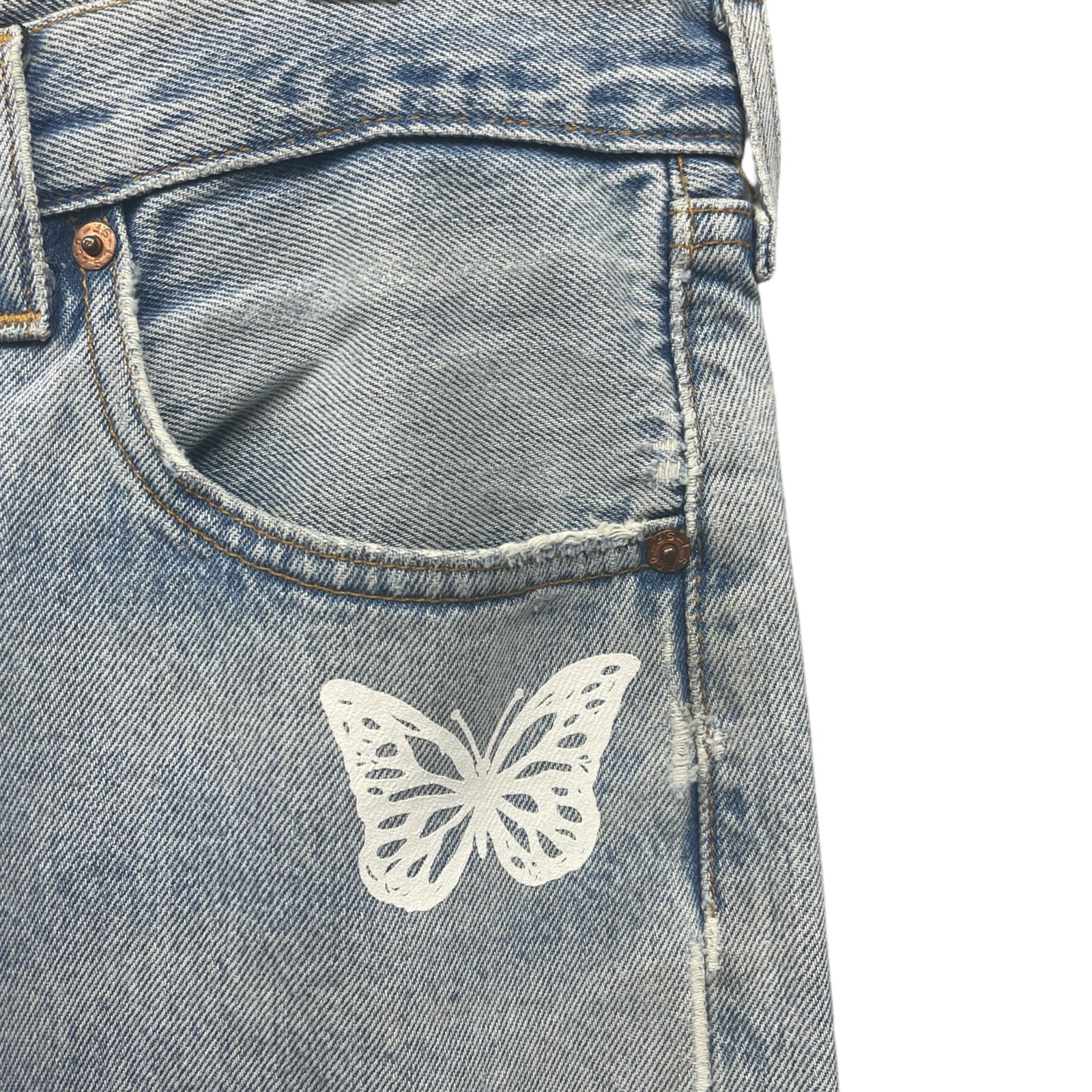 ABOUT DREAMS Butterfly Jeans Size W34 L30