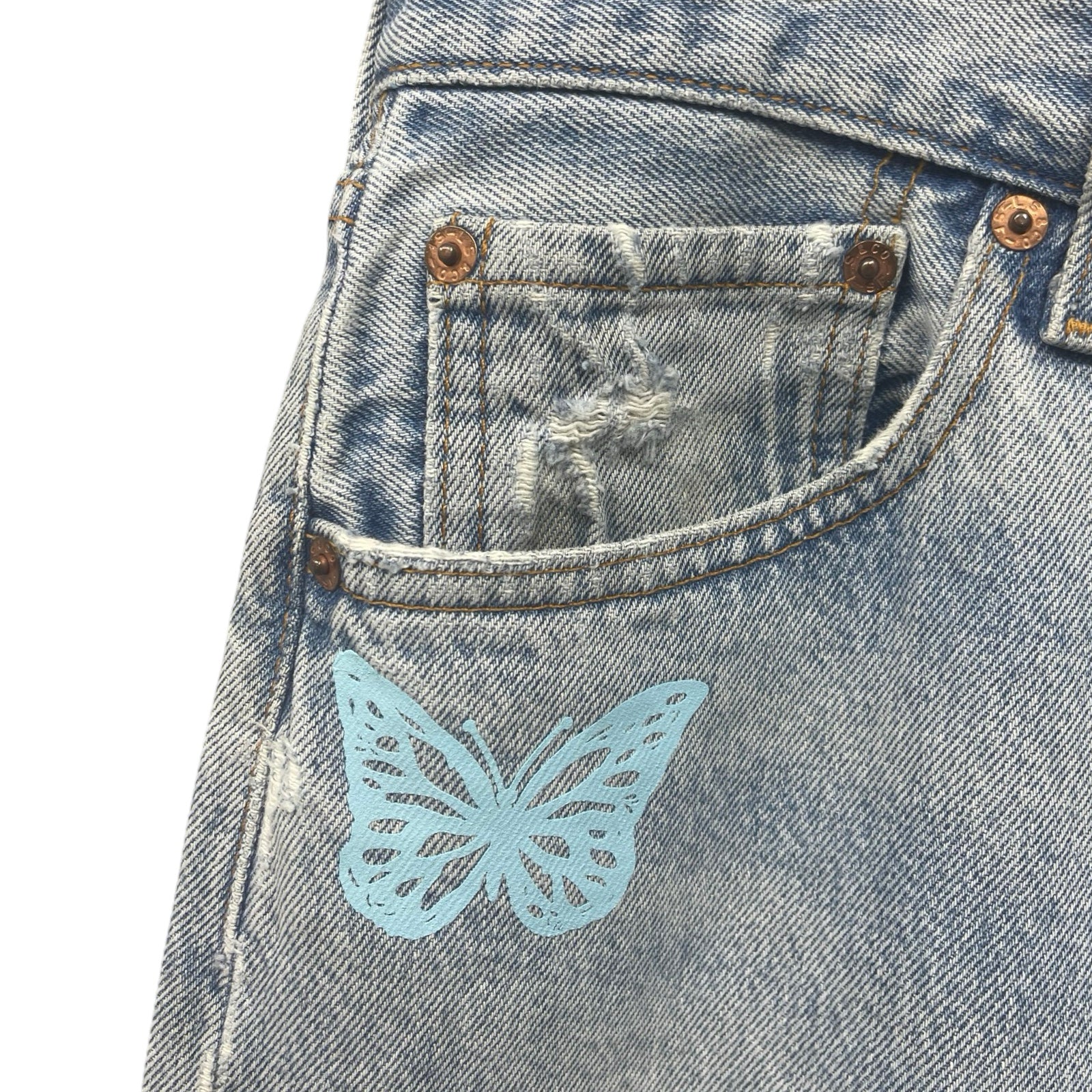 ABOUT DREAMS Butterfly Jeans Size W34 L30