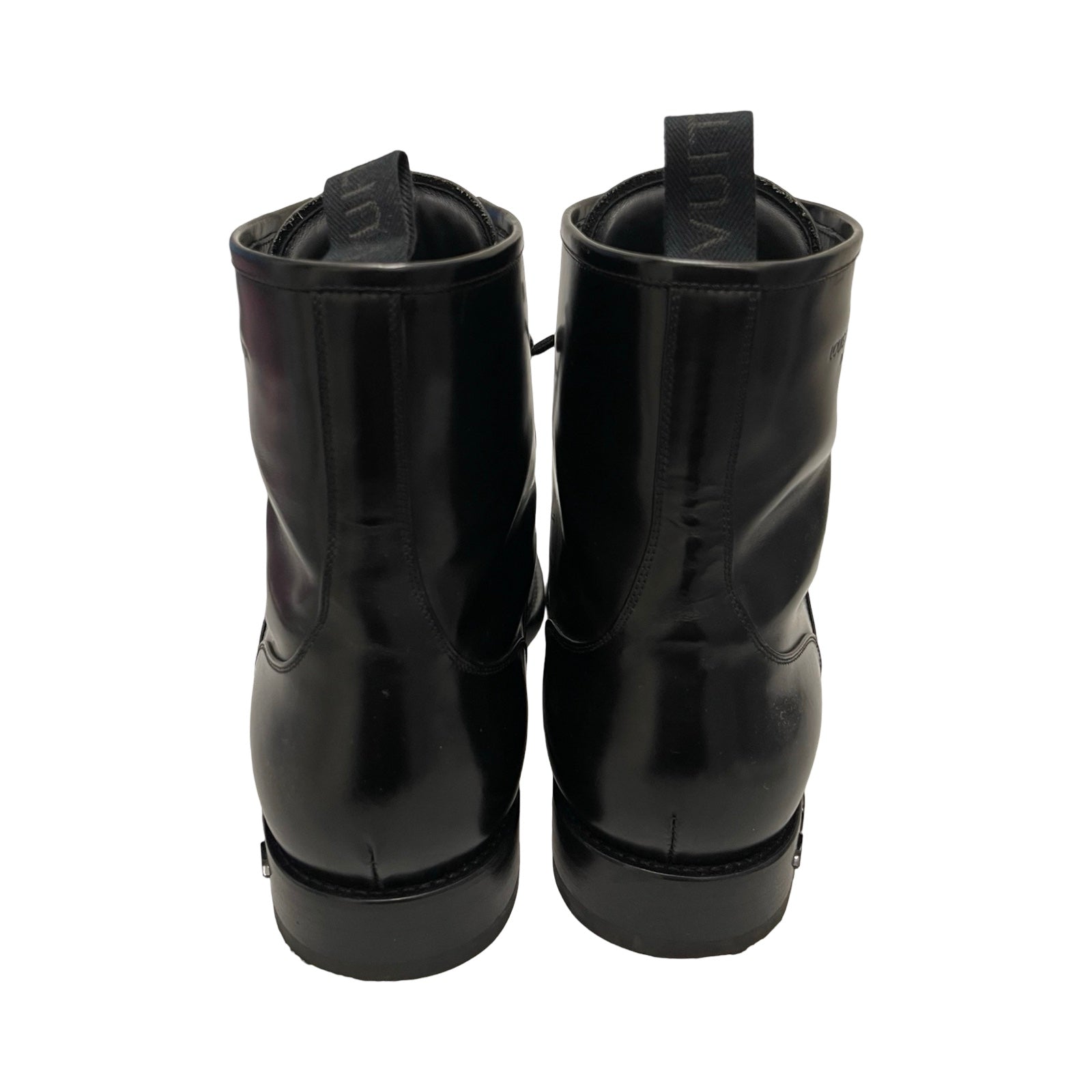 LOUIS VUITTON 8 Hole Straight Tip Lace Up Boots DI0250 Size 7 1/2