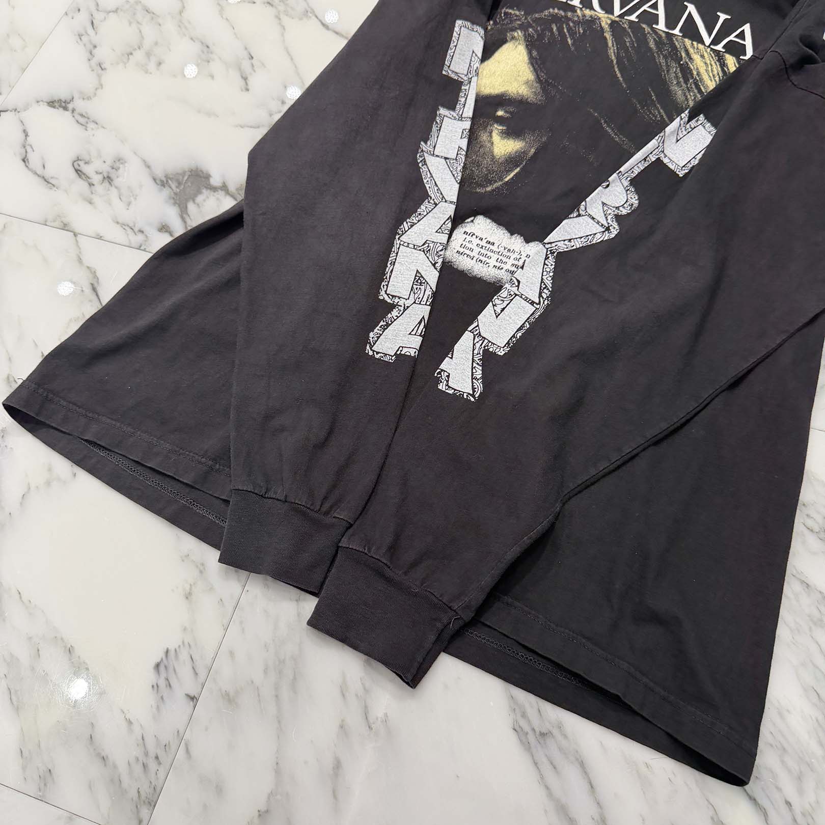 Vintage 90's Nirvana "Kurt Cobain Memorial 1967-1994" L/S Tee Size XL 90's ニルヴァーナ "カートコバーン メモリアル 1967-1994" ロングスリーブ Tシャツ サイズXL