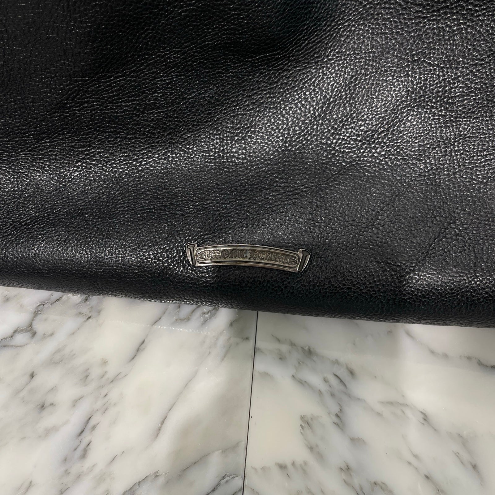 CHROME HEARTS 3 Cemetery Cross Patch Leather Tote Bag クロムハーツ 3セメタリークロス レザーパッチ トートバッグ