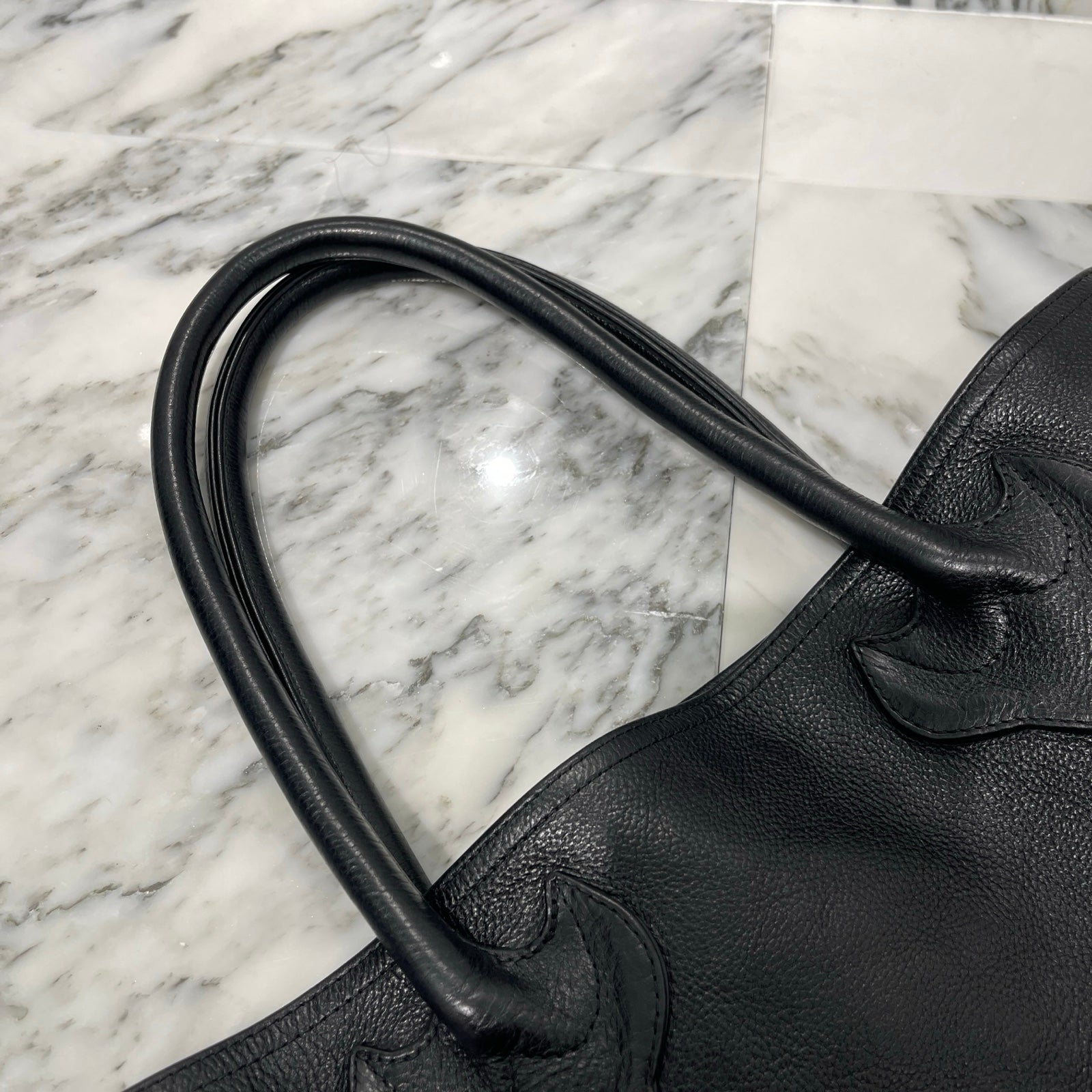 CHROME HEARTS 3 Cemetery Cross Patch Leather Tote Bag クロムハーツ 3セメタリークロス レザーパッチ トートバッグ