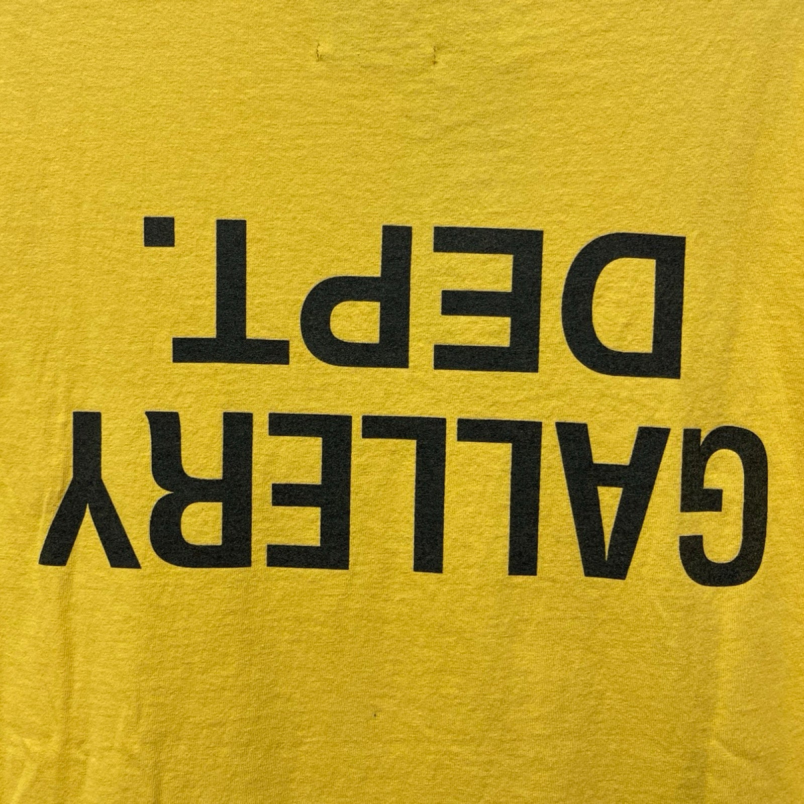 GALLERY DEPT. Fucked Up Logo Tee Gold Size 2XL