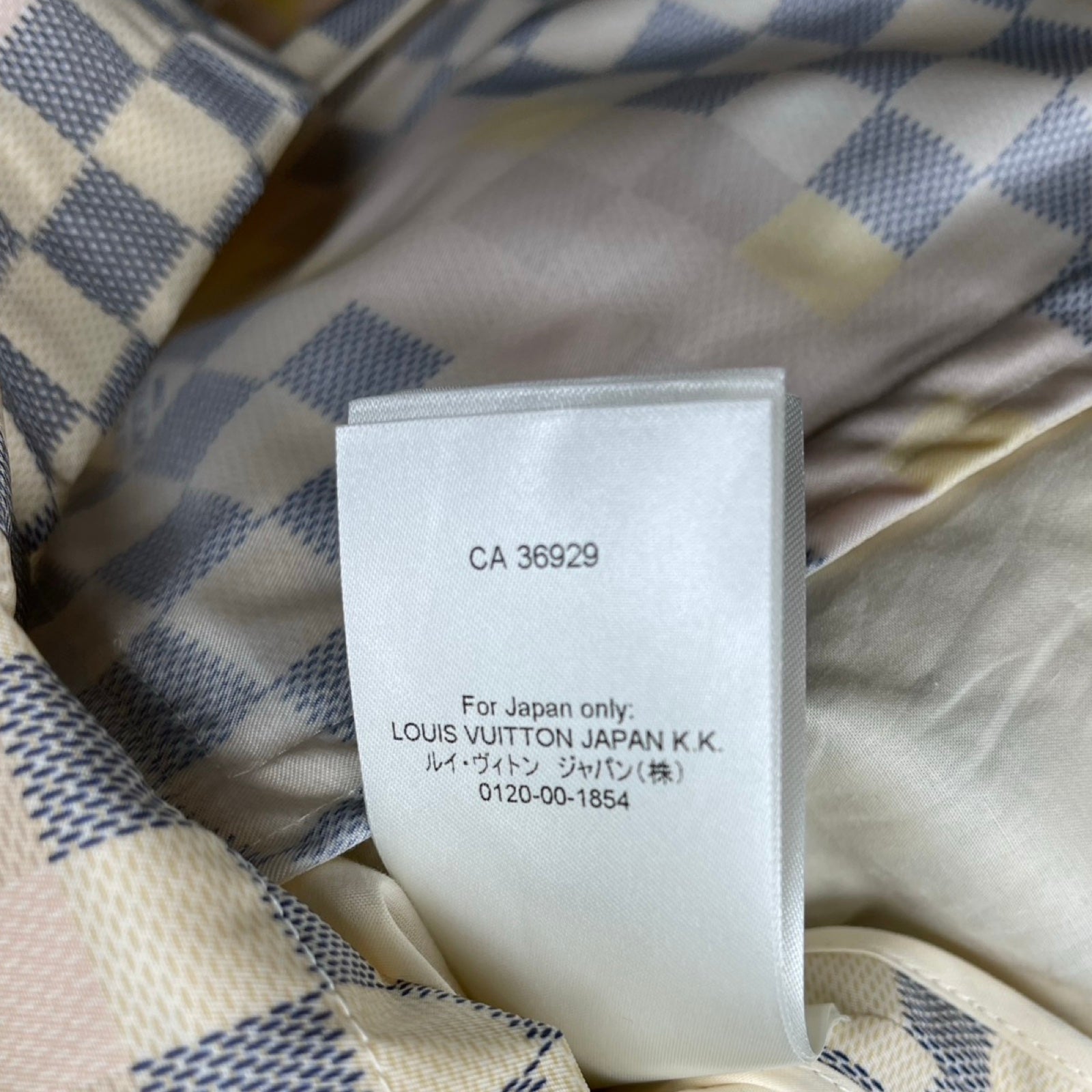 LOUIS VUITTON 2022SS Damier Pattern Parka Jacket 1AA82W Size 38