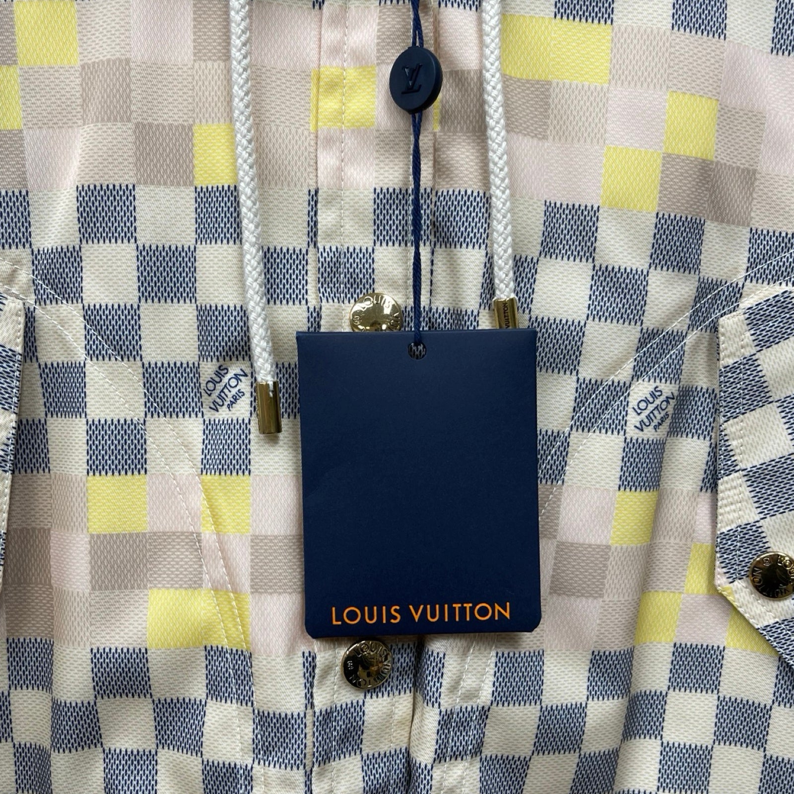 LOUIS VUITTON 2022SS Damier Pattern Parka Jacket 1AA82W Size 38