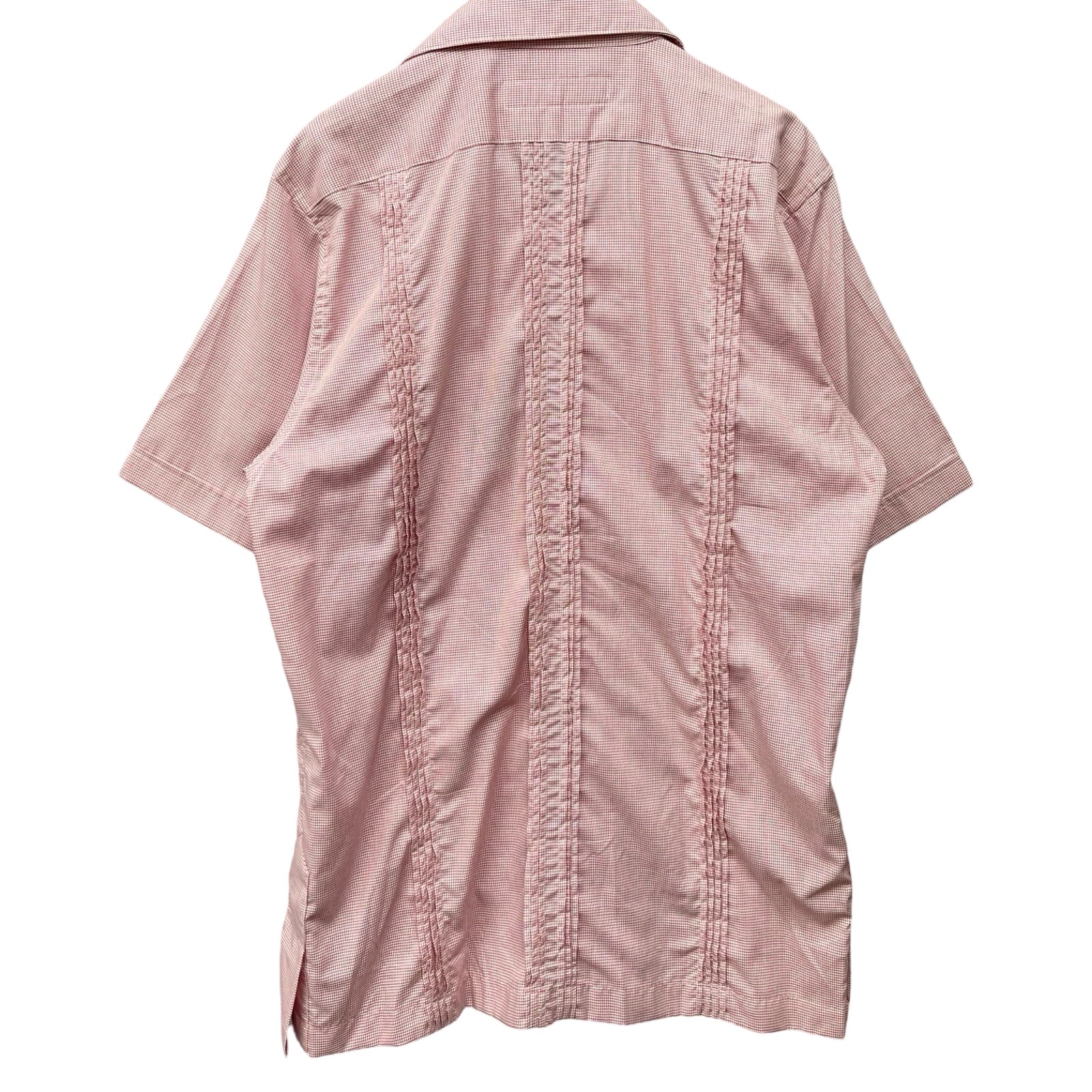 CHROME HEARTS Y NOT 3 Cemetery Cross Patch Guayabera Shirt Size M