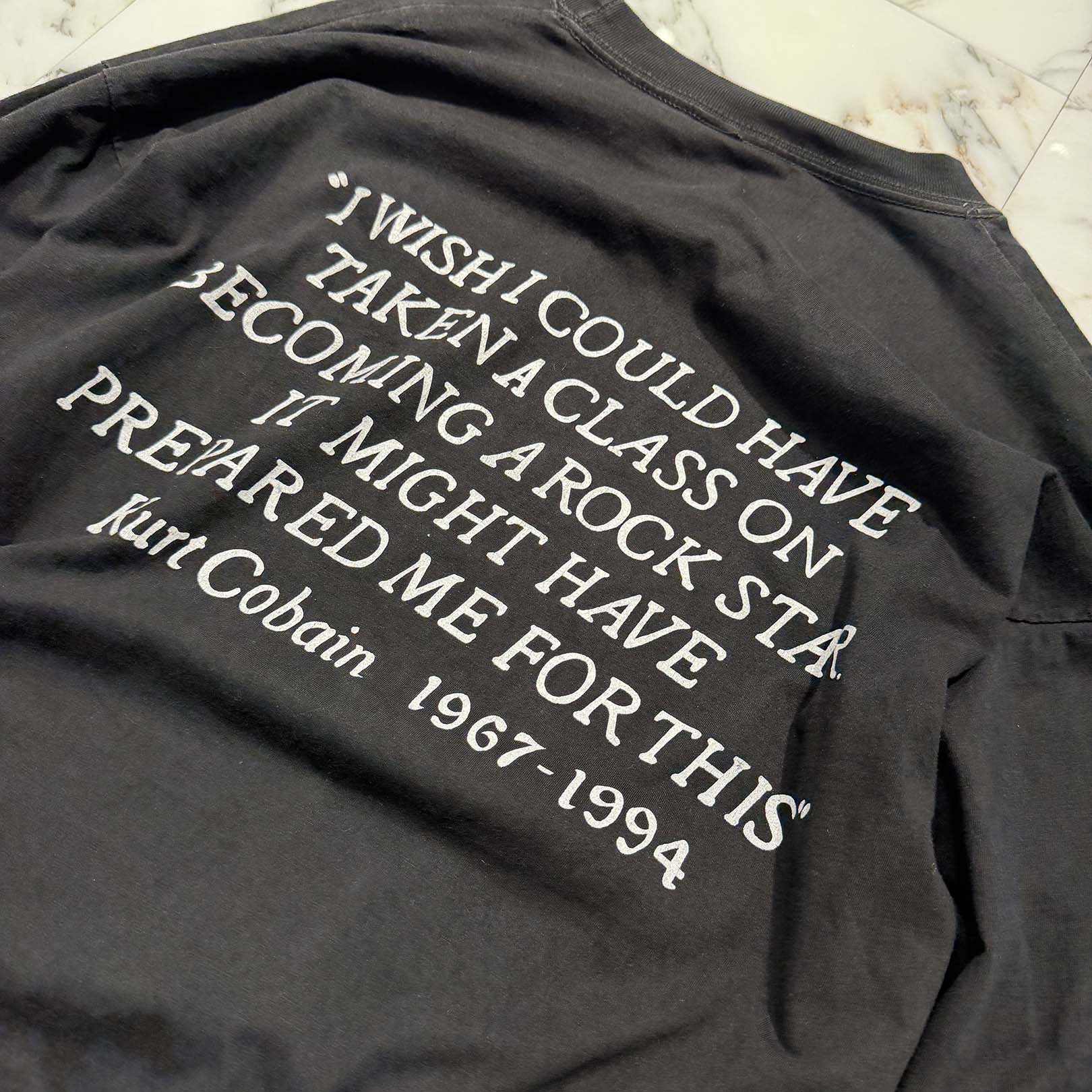 Vintage 90's Nirvana "Kurt Cobain Memorial 1967-1994" L/S Tee Size XL 90's ニルヴァーナ "カートコバーン メモリアル 1967-1994" ロングスリーブ Tシャツ サイズXL