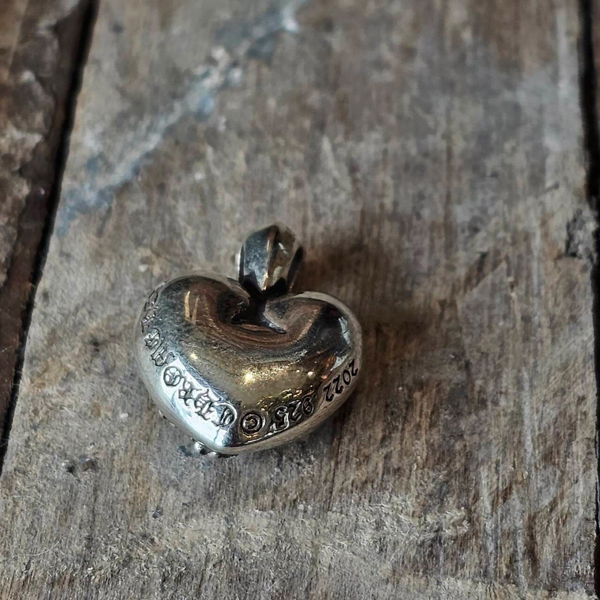 CHROME HEARTS Cemetery Cross Viny Heart Charm Pendant Top クロムハーツ セメタリークロス ヴィニーハート チャーム ペンダントトップ