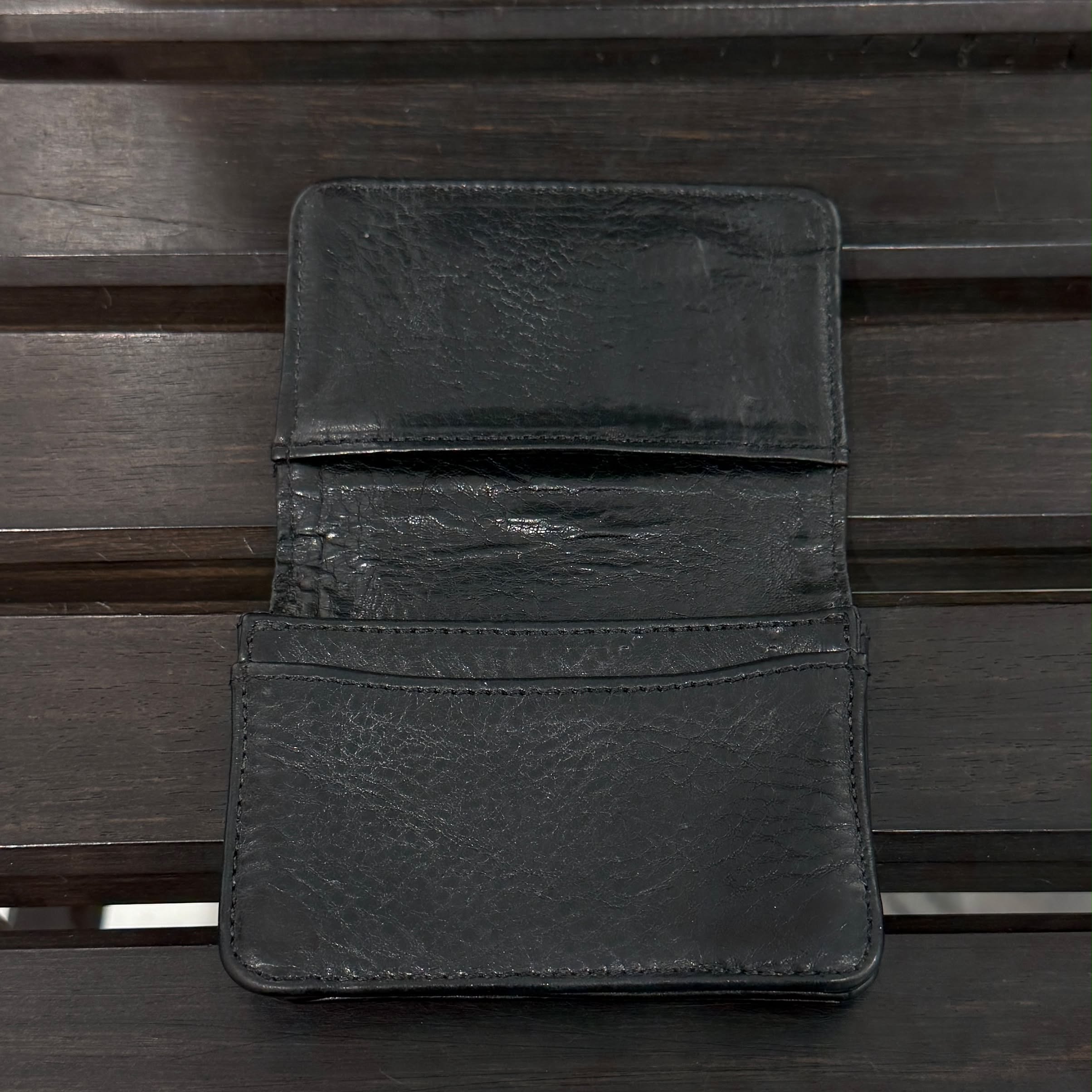 CHROME HEARTS Scroll Label Leather Card Case クロムハーツ スクロールラベル レザーカードケース