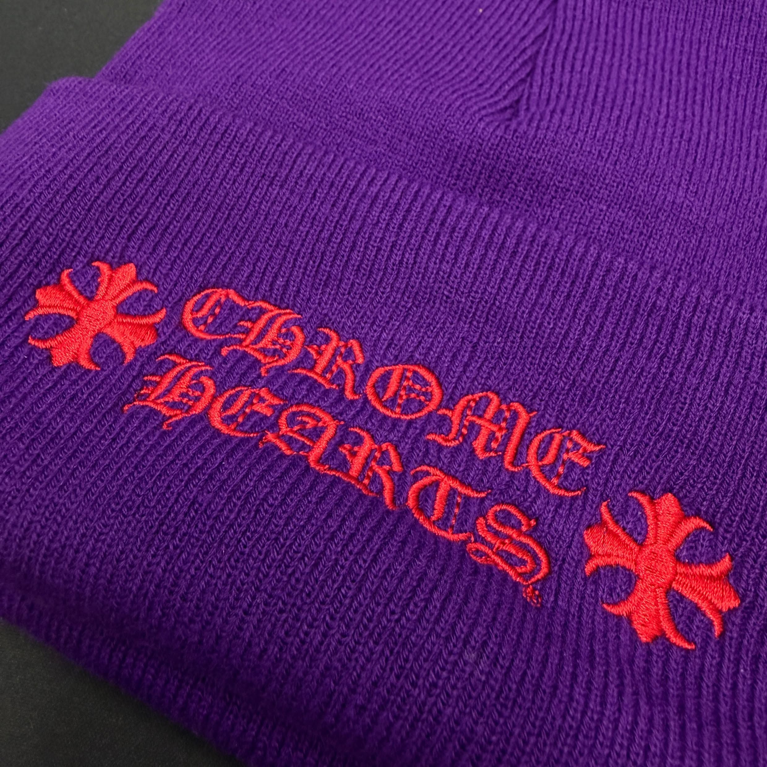 CHROME HEARTS WATCH CAP PURPLE Size ONE SIZE (22cm) クロムハーツ ワッチキャップ パープル サイズONE SIZE (22cm)
