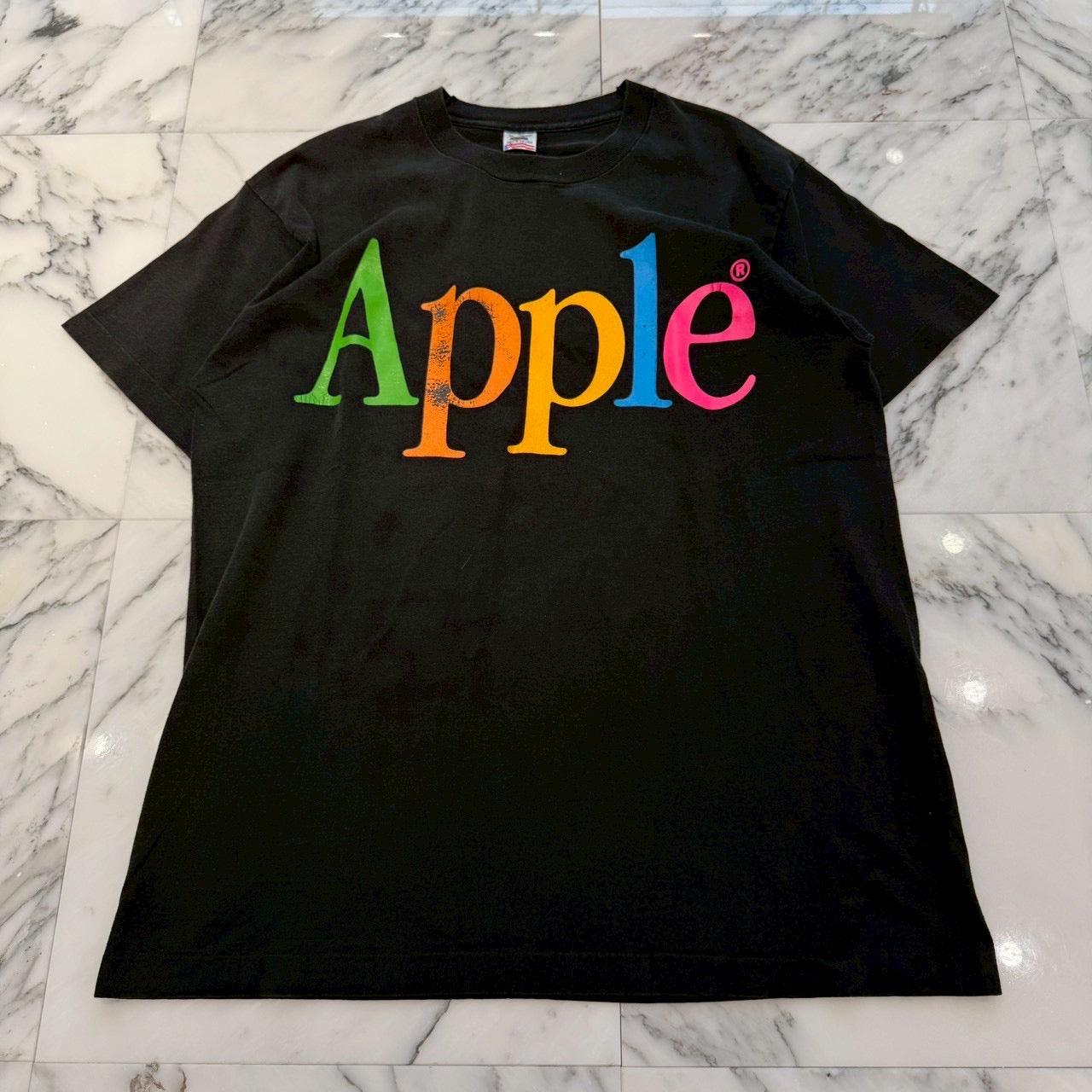 Vintage 90’s "Apple" 1990 Company Printed FRUIT OF THE ROOM S/S Tee Size XL ヴィンテージ 90’s アップル 1990 コンパニー プリント フルーツオブザルーム社製Tシャツ サイズXL