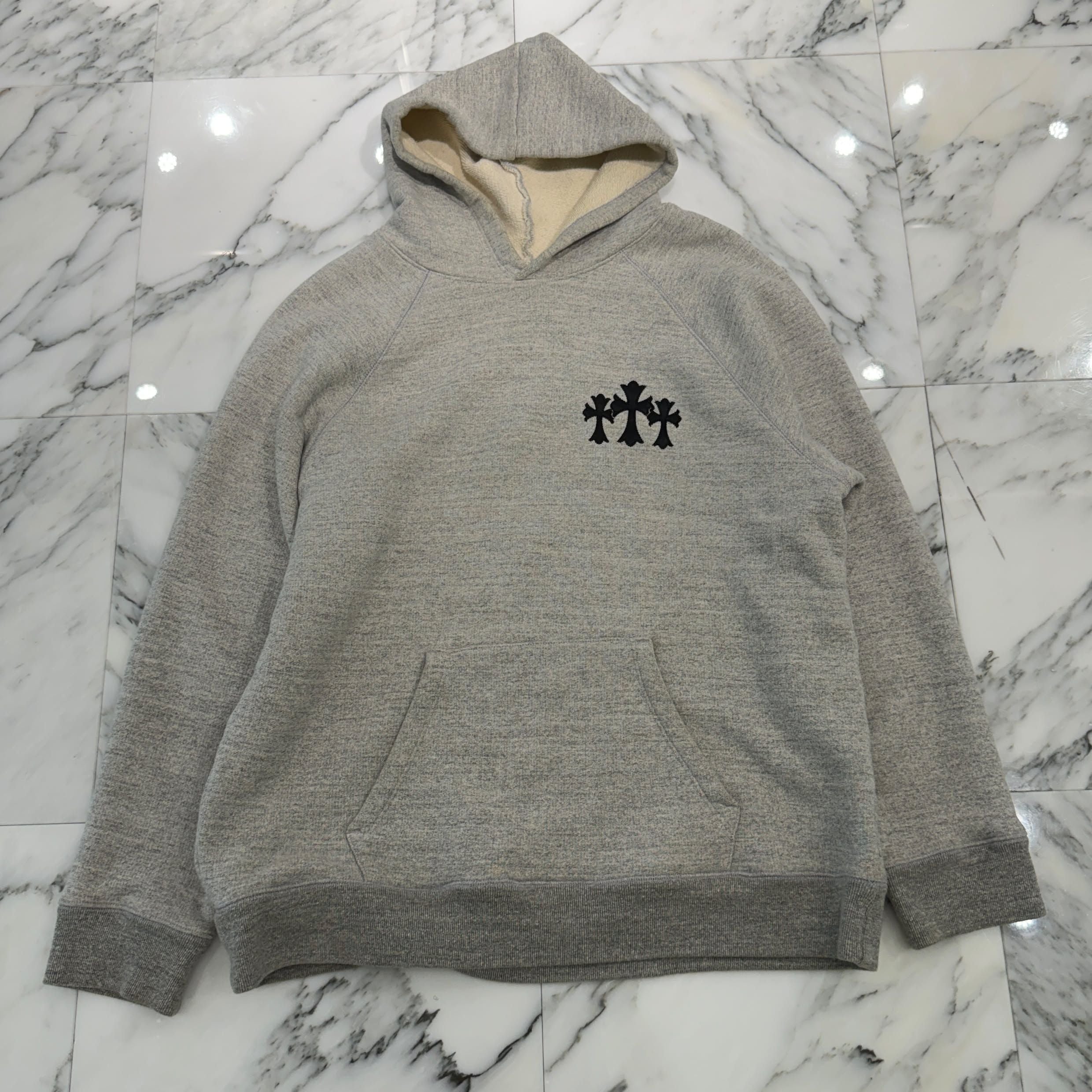 CHROME HEARTS 2025SS Y NOT Cemetery Cross Applique Embroidery Pullover Hoodie Size XL クロムハーツ ワイノット セメタリークロス アップリケ刺繡 プルオーバーフーディ サイズXL