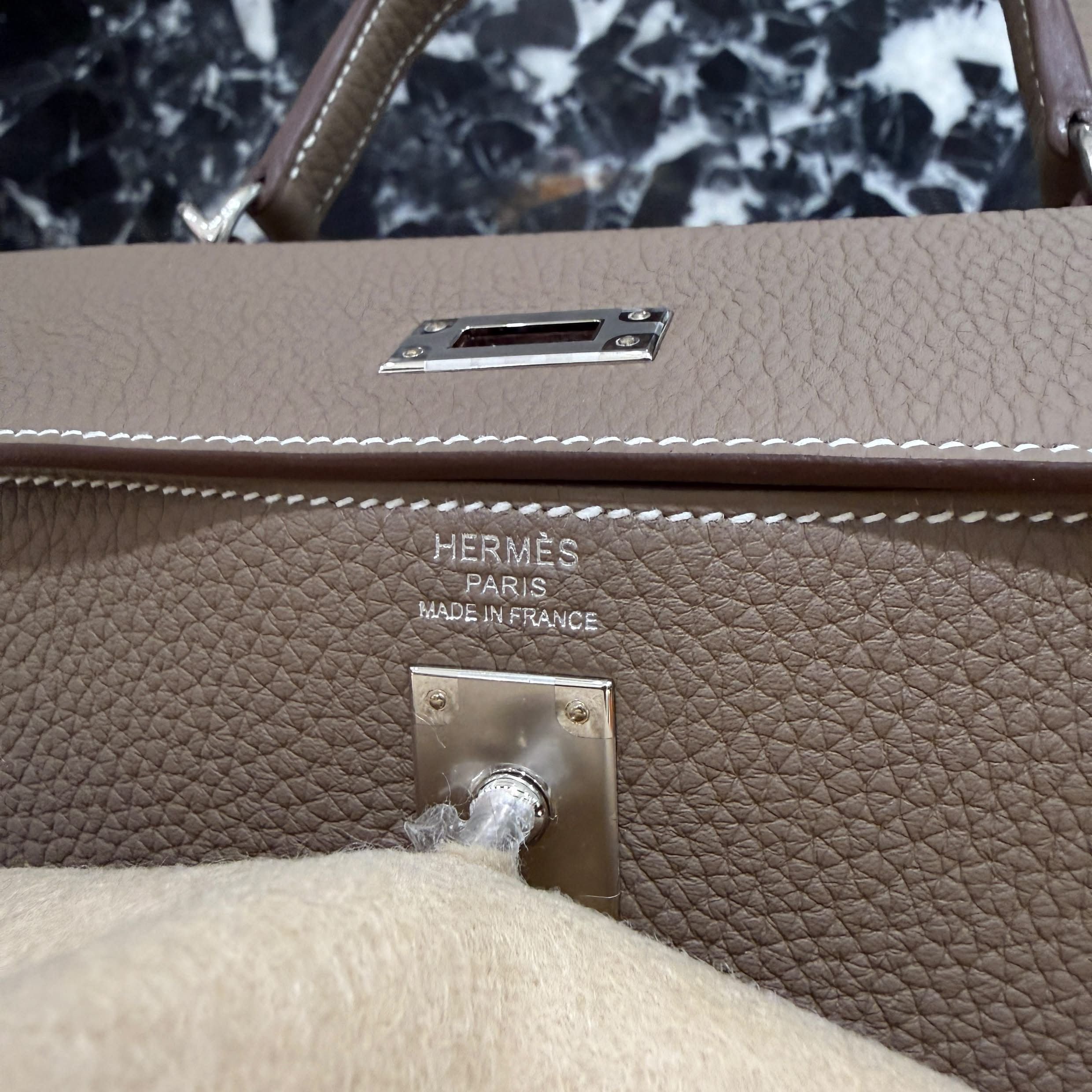 HERMES KELLY 25 Hand Bag "Etoupe"G刻印 エルメス ケリー25 ハンドバッグ "エトゥープ" G刻印