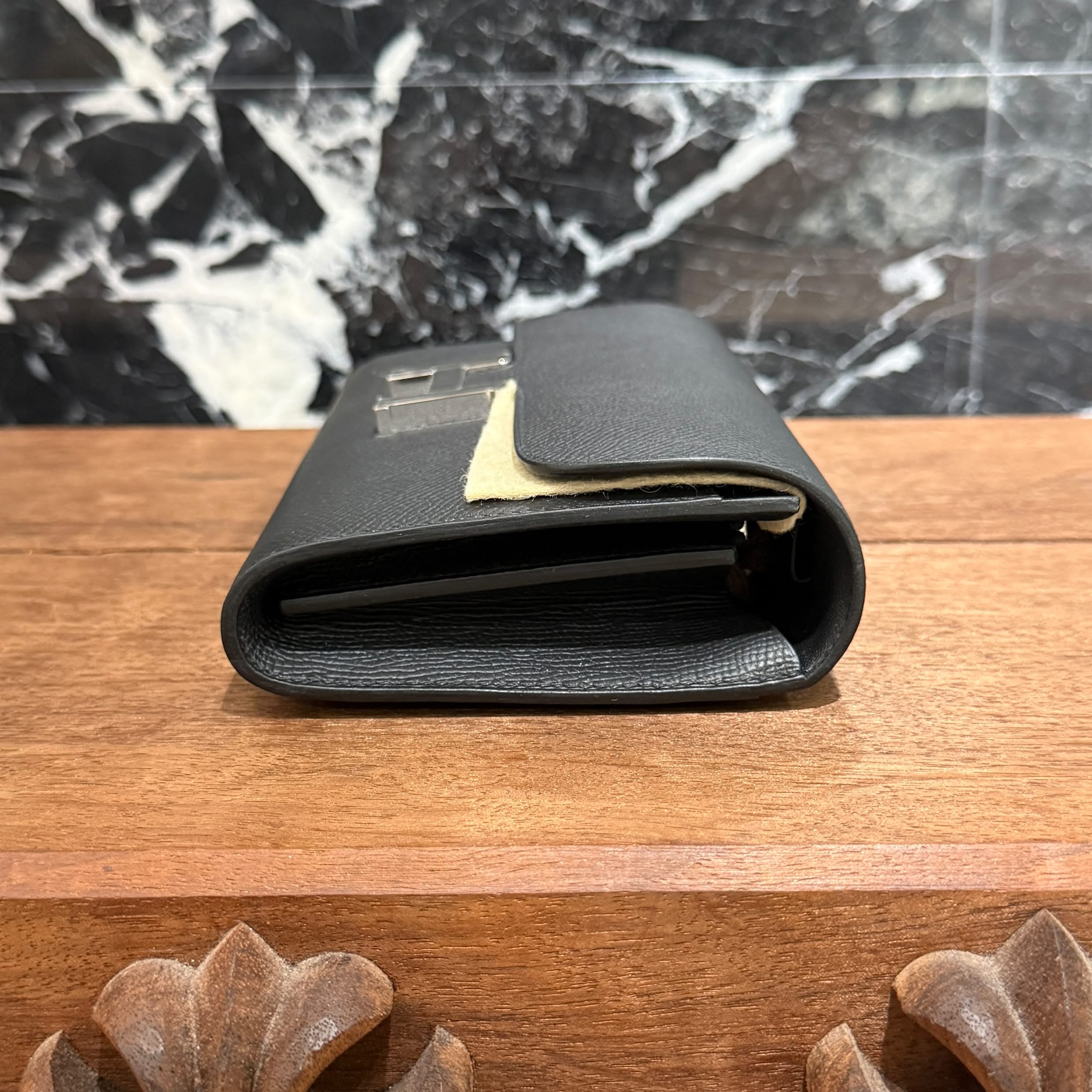 HERMES Constance To Go "NOIR" Leather Long Wallet K刻印 エルメス コンスタンス トゥ ゴー "ノワール" レザーロングウォレット K刻印
