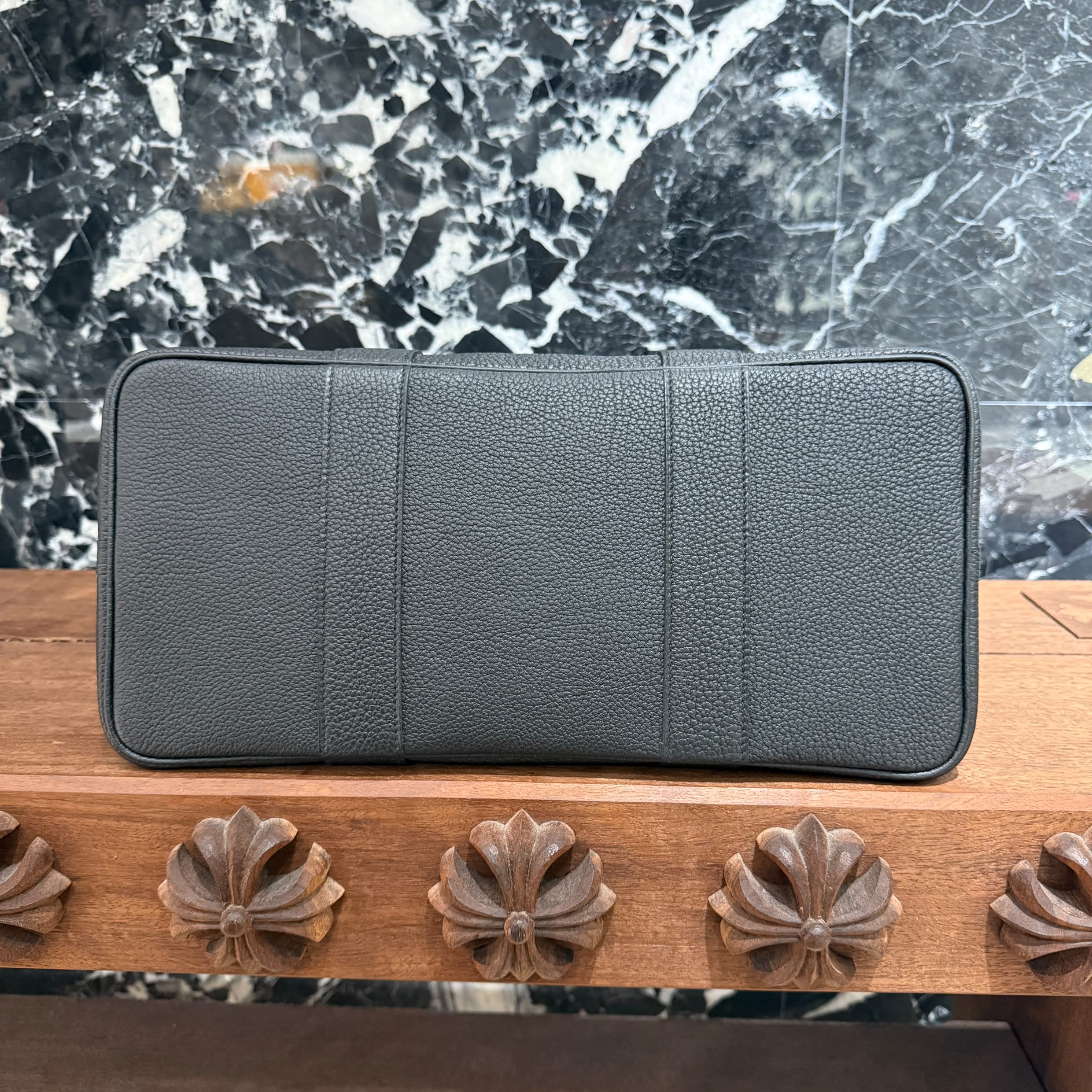HERMES Garden Party PM "NOIR" Hand Bag W刻印 エルメス ガーデンパーティ PM "アルドワーズ"ハンドバッグ W刻印