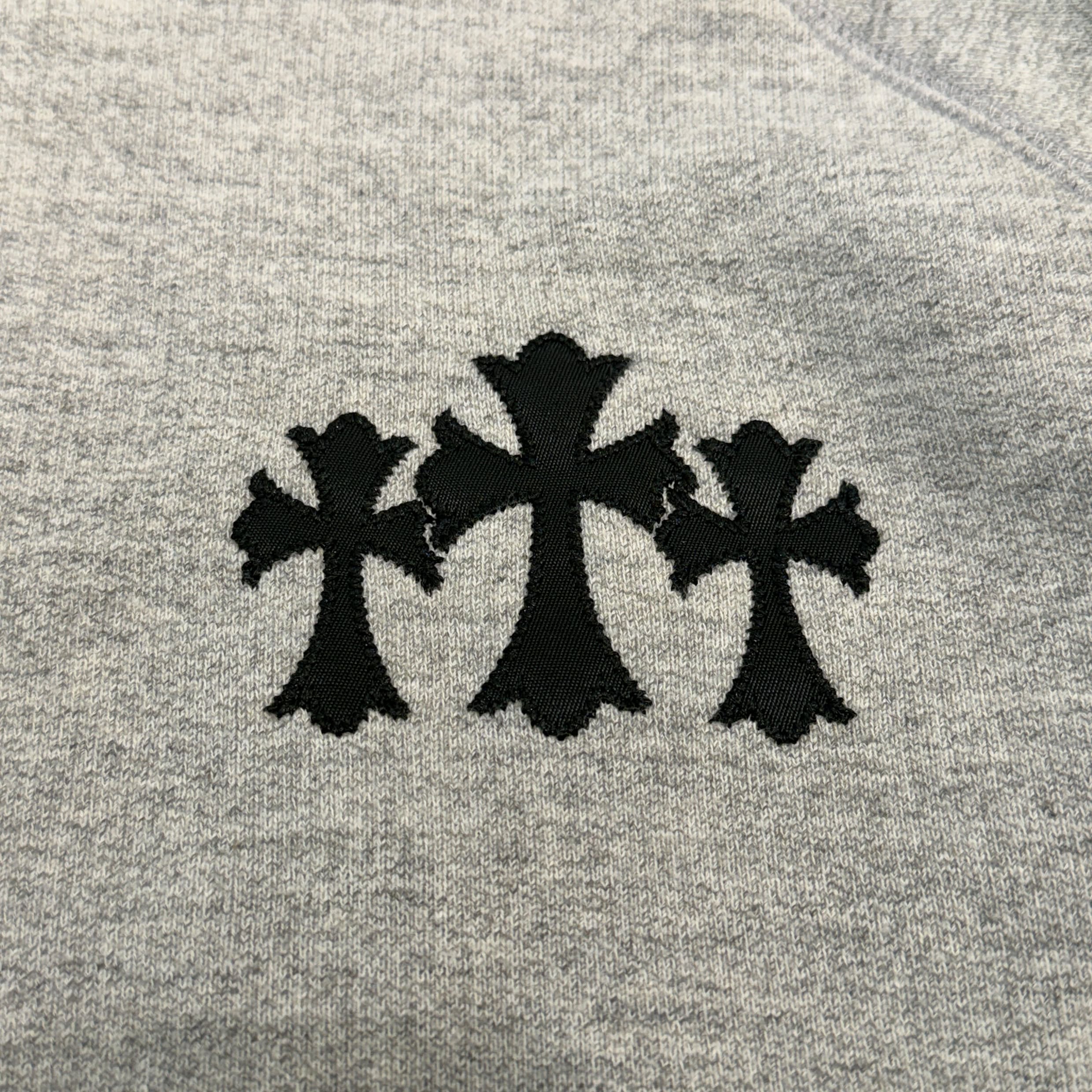 CHROME HEARTS 2025SS Y NOT Cemetery Cross Applique Embroidery Pullover Hoodie Size XL クロムハーツ ワイノット セメタリークロス アップリケ刺繡 プルオーバーフーディ サイズXL