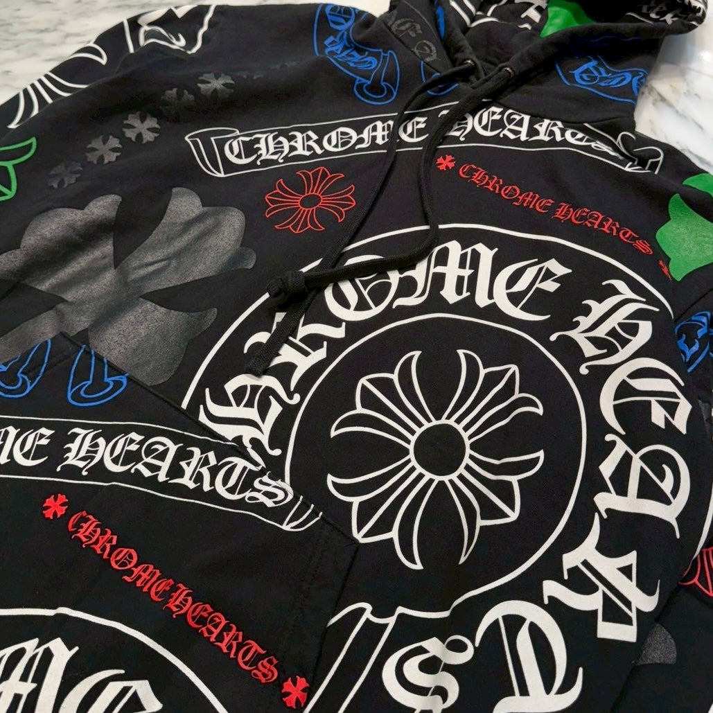 CHROME HEARTS Stencil Pullover Hoodie Size L クロムハーツ ステンシル プルオーバーフーディ サイズL