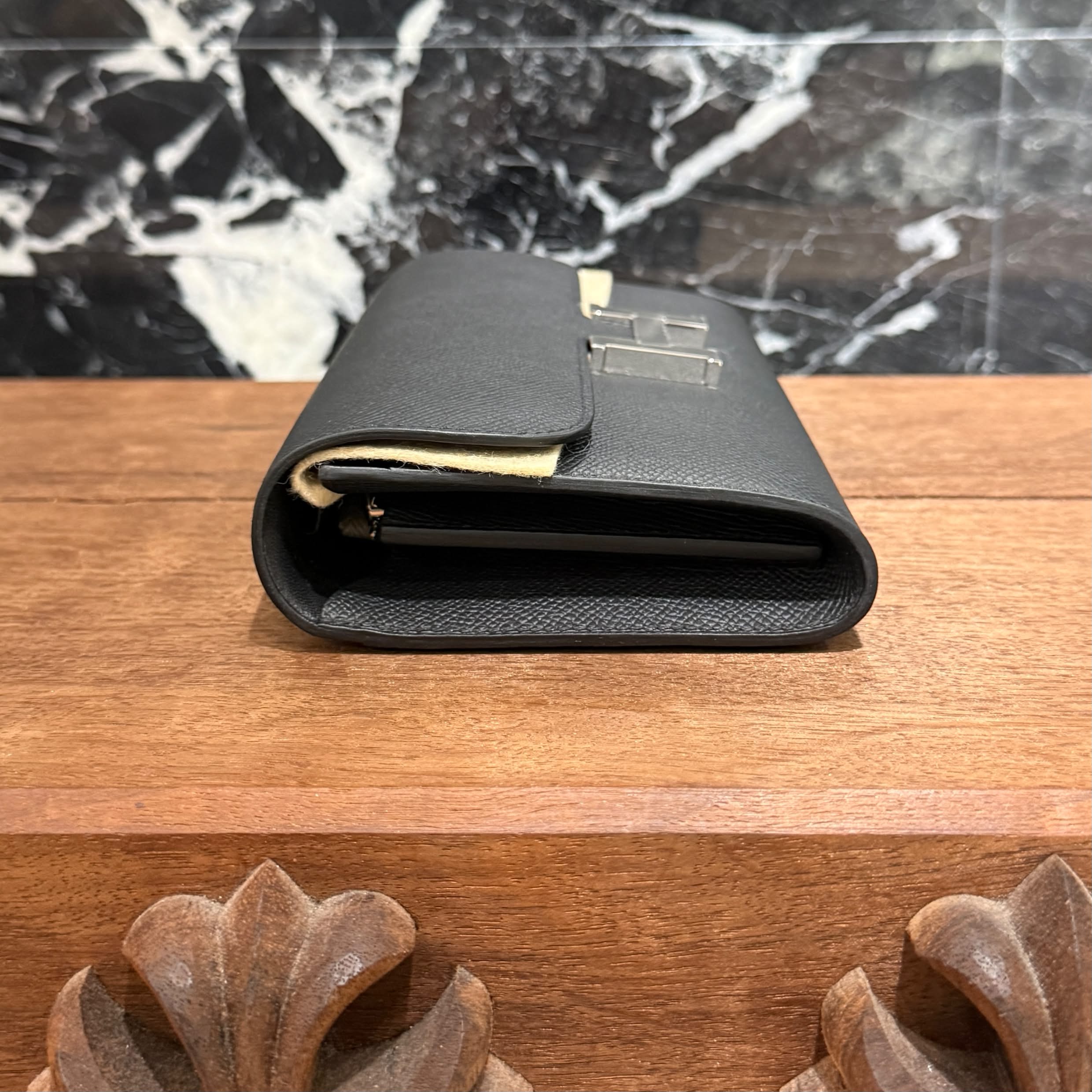 HERMES Constance To Go "NOIR" Leather Long Wallet K刻印 エルメス コンスタンス トゥ ゴー "ノワール" レザーロングウォレット K刻印
