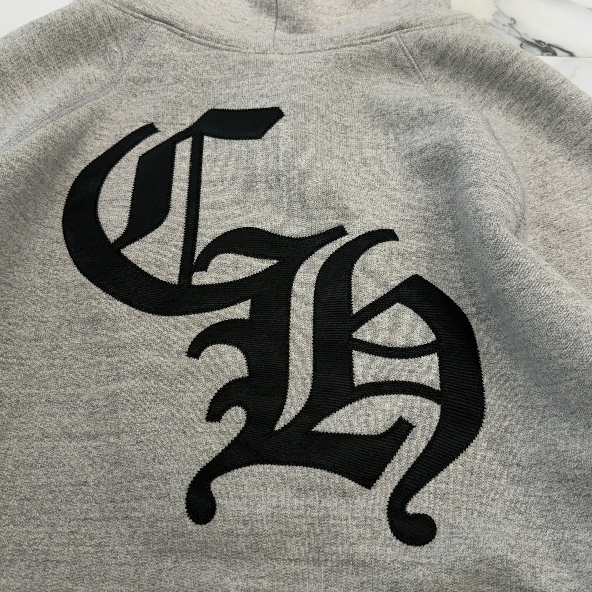 CHROME HEARTS 2025SS Y NOT Cemetery Cross Applique Embroidery Pullover Hoodie Size XL クロムハーツ ワイノット セメタリークロス アップリケ刺繡 プルオーバーフーディ サイズXL