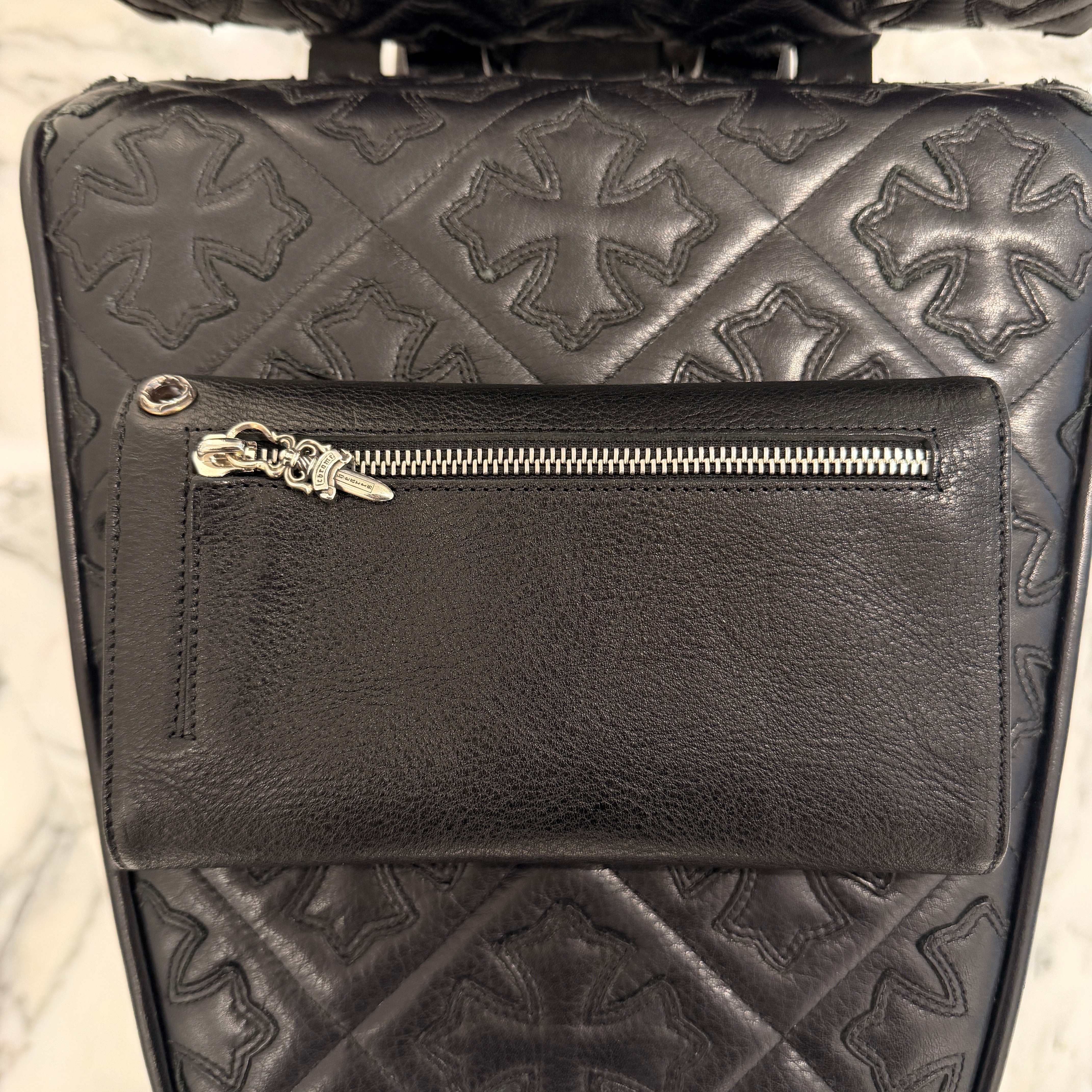 CHROME HEARTS Wave Cross Ball Wallet クロムハーツ ウェーブクロスボール ウォレット