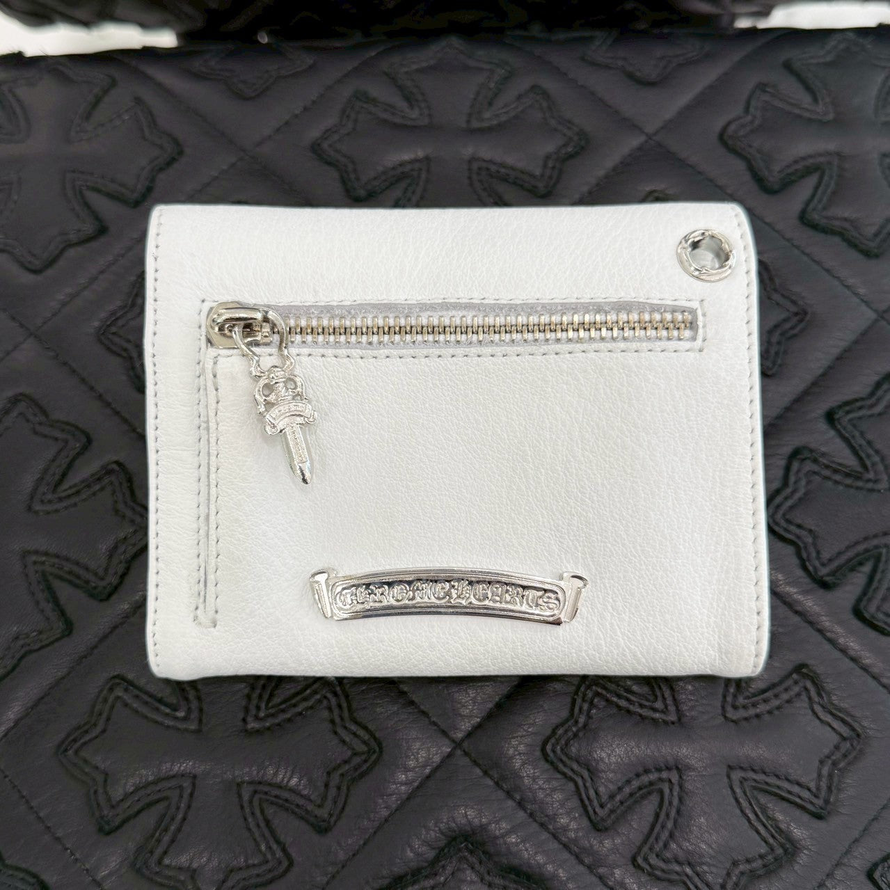 CHROME HEARTS Wave Mini Cross Ball Wallet クロムハーツ ウェイブミニ クロスボール ウォレット