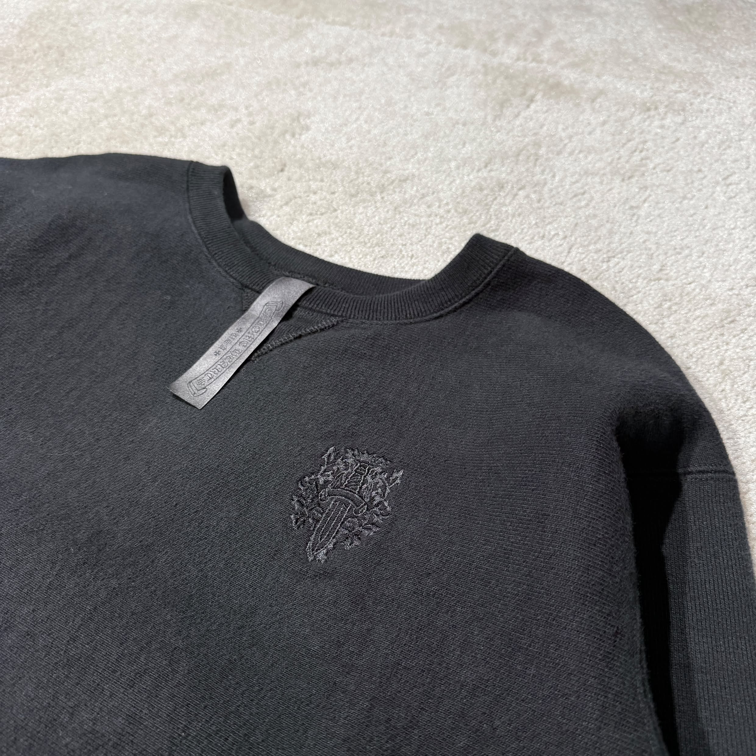 CHROME HEARTS Y NOT Vine Dagger Logo Embroidery Sweat Shirt Size L クロムハーツ ワイノット ヴァインダガー ロゴ刺繍 スウェットシャツ サイズL
